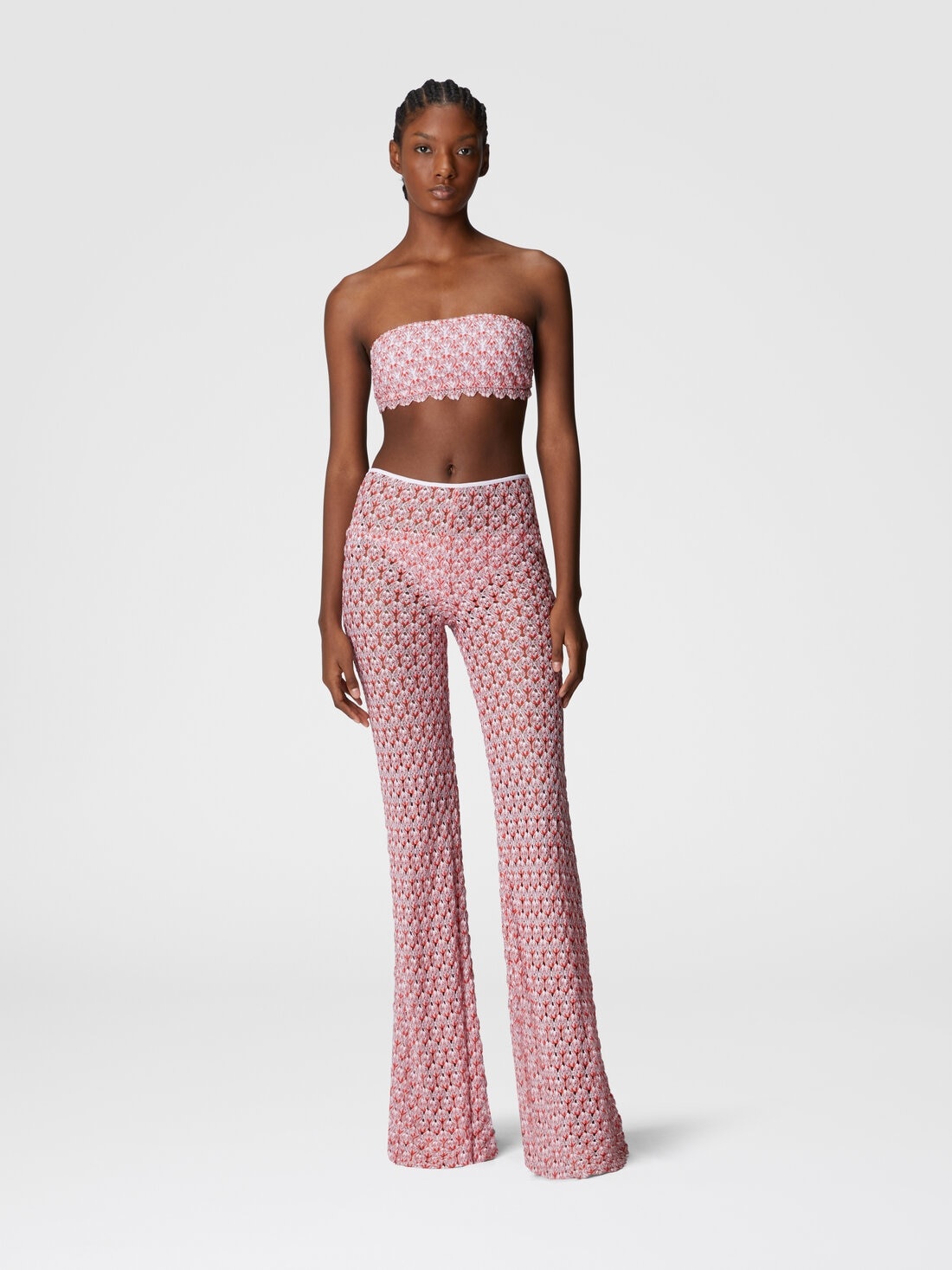 Low-rise lace pants - 2