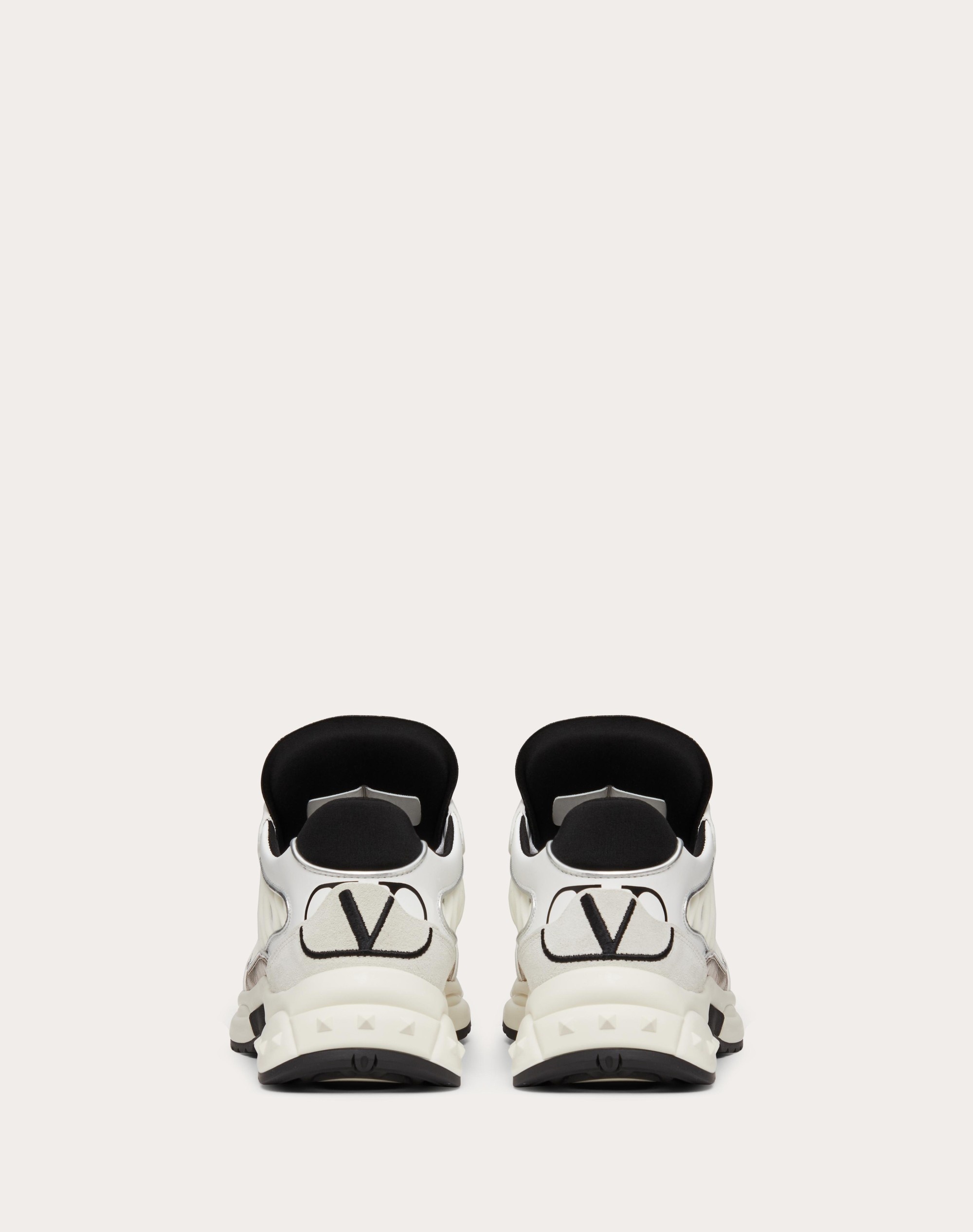 READY GO RUNNER SNEAKER IN FABRIC AND LEATHER - 3