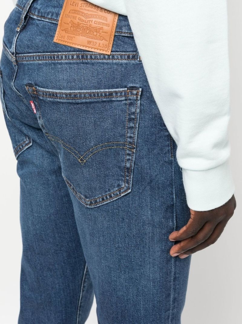 slim-cut denim jeans - 5