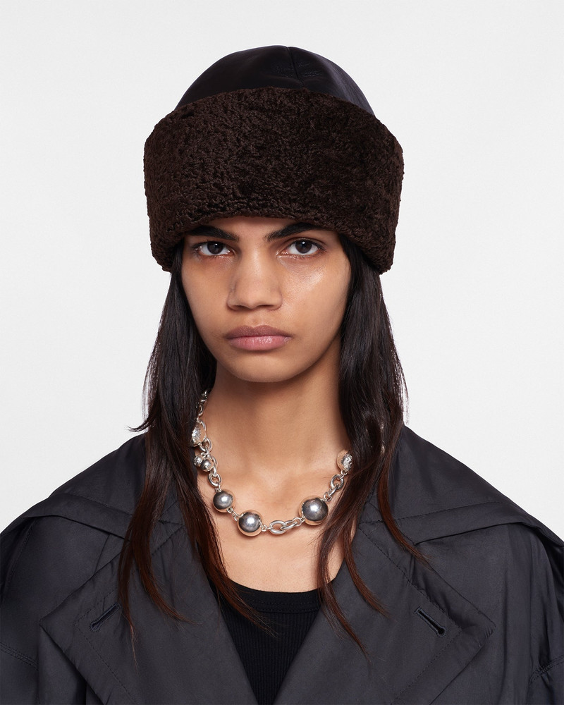 Bonded Shearling Hat 3
