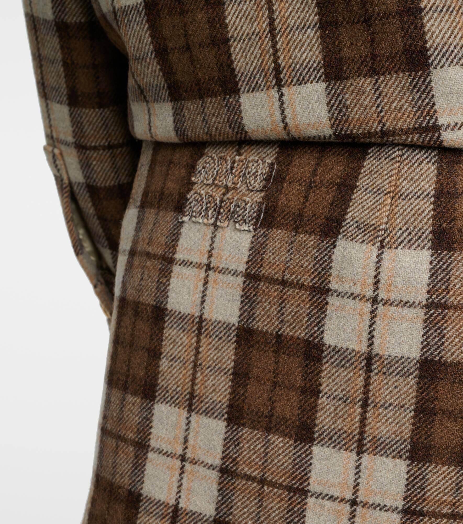 Checked low-rise wool-blend miniskirt - 5