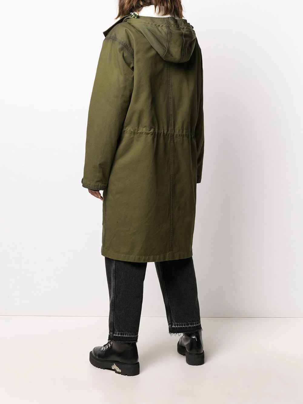 button-up parka jacket - 4