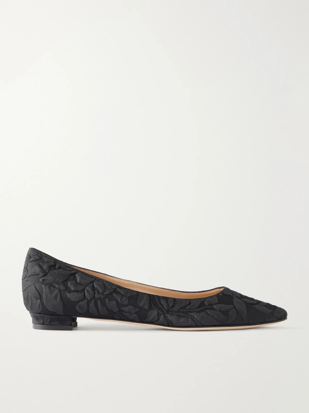 + Emilia Wickstead Jacquard Point-toe Flats - 1