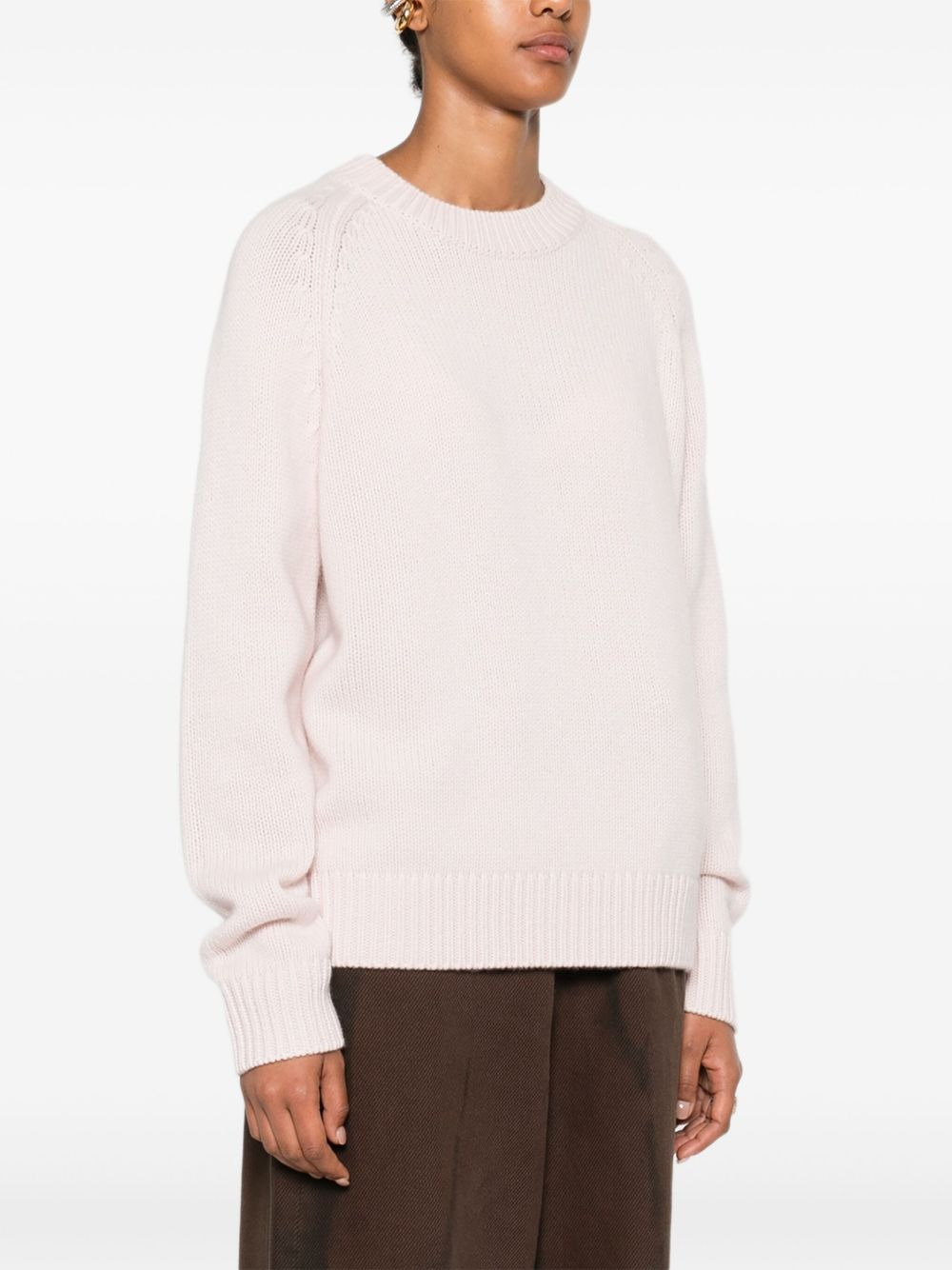 raglan-sleeve cashmere sweater - 3