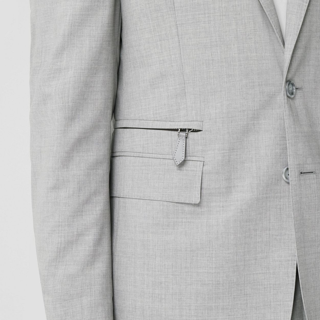 Pocket Detail Wool Tailored Jacket - 5