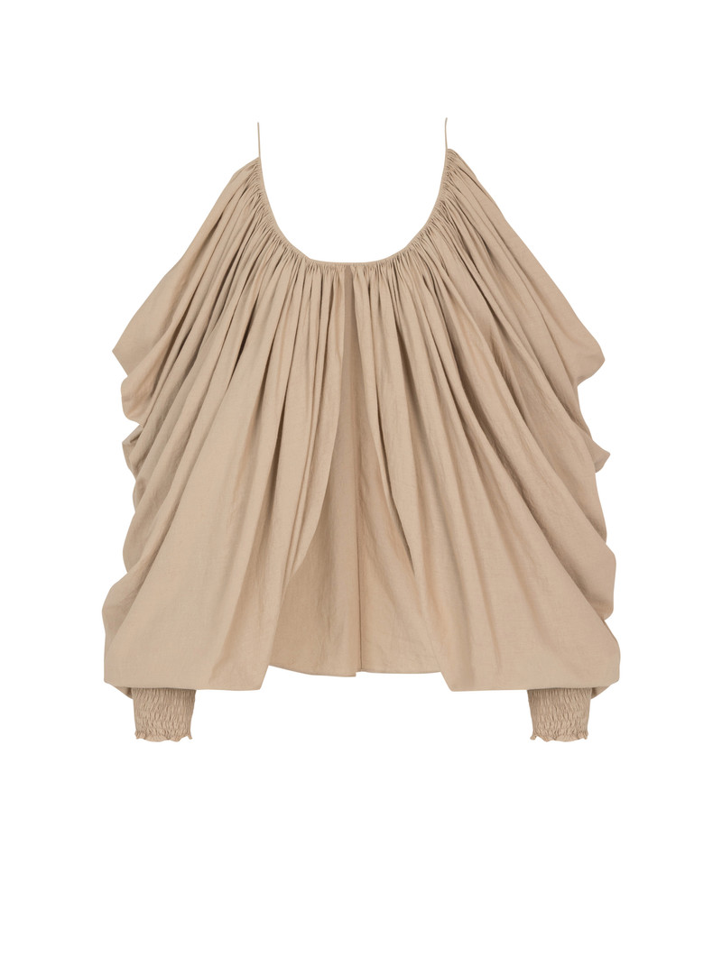 Strappy cotton blouse 1