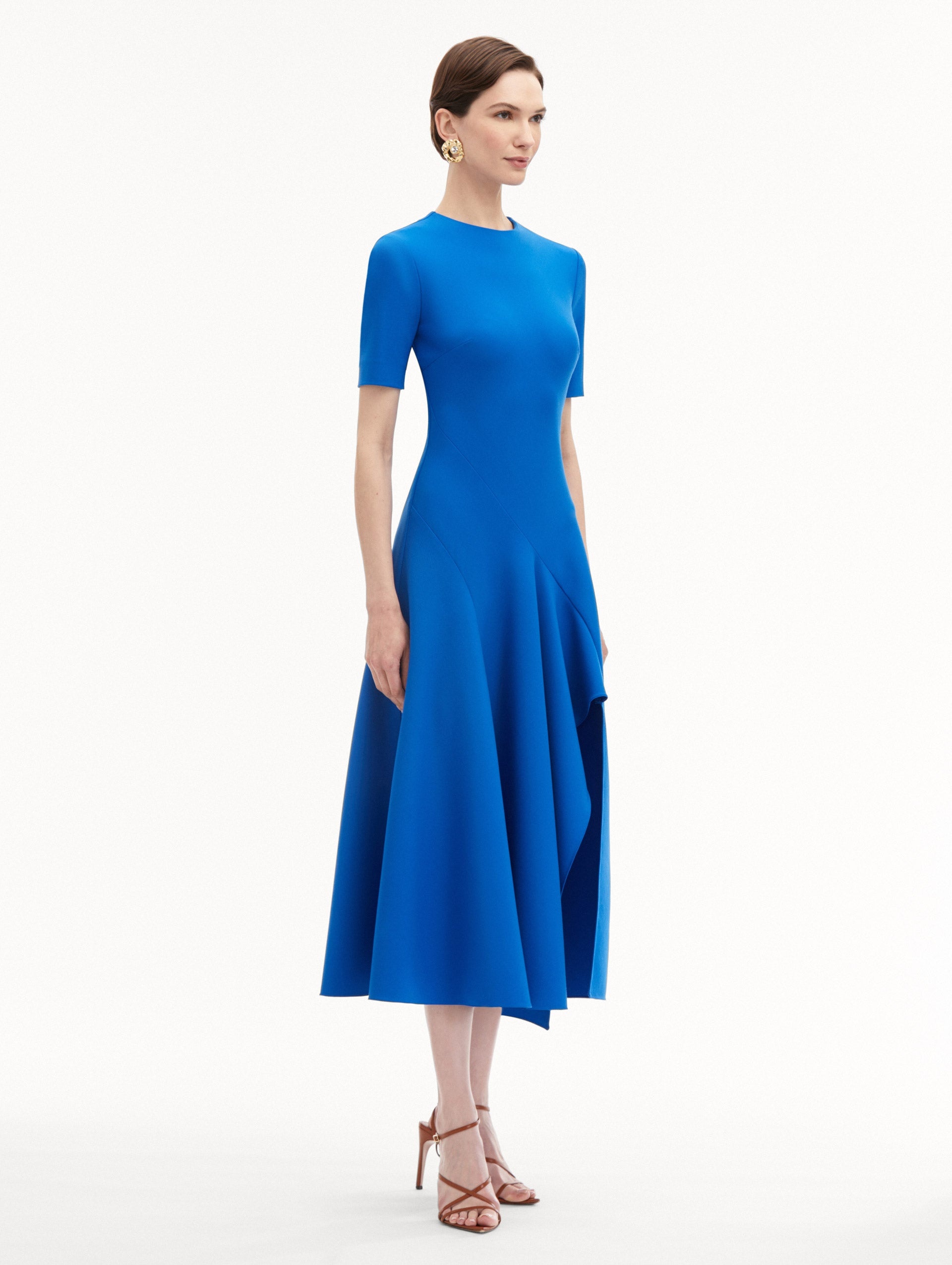 WAVE DETAIL MIDI DRESS - 4