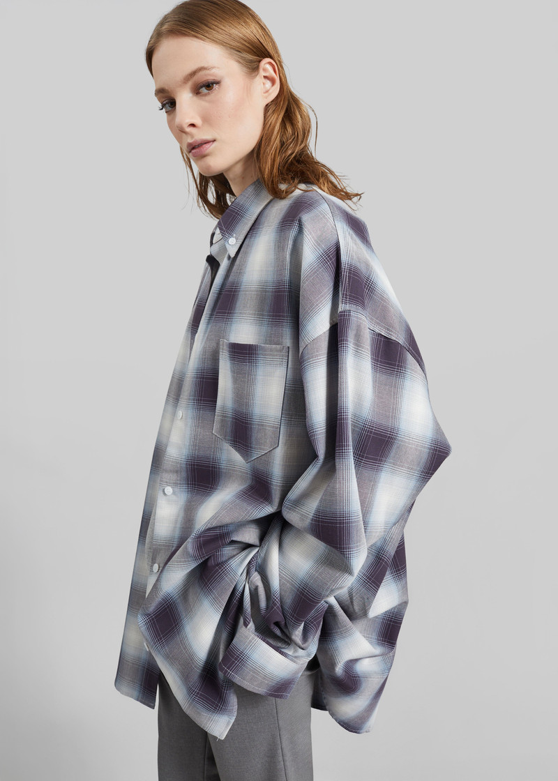 Devv Shirt - Checked Blue 3