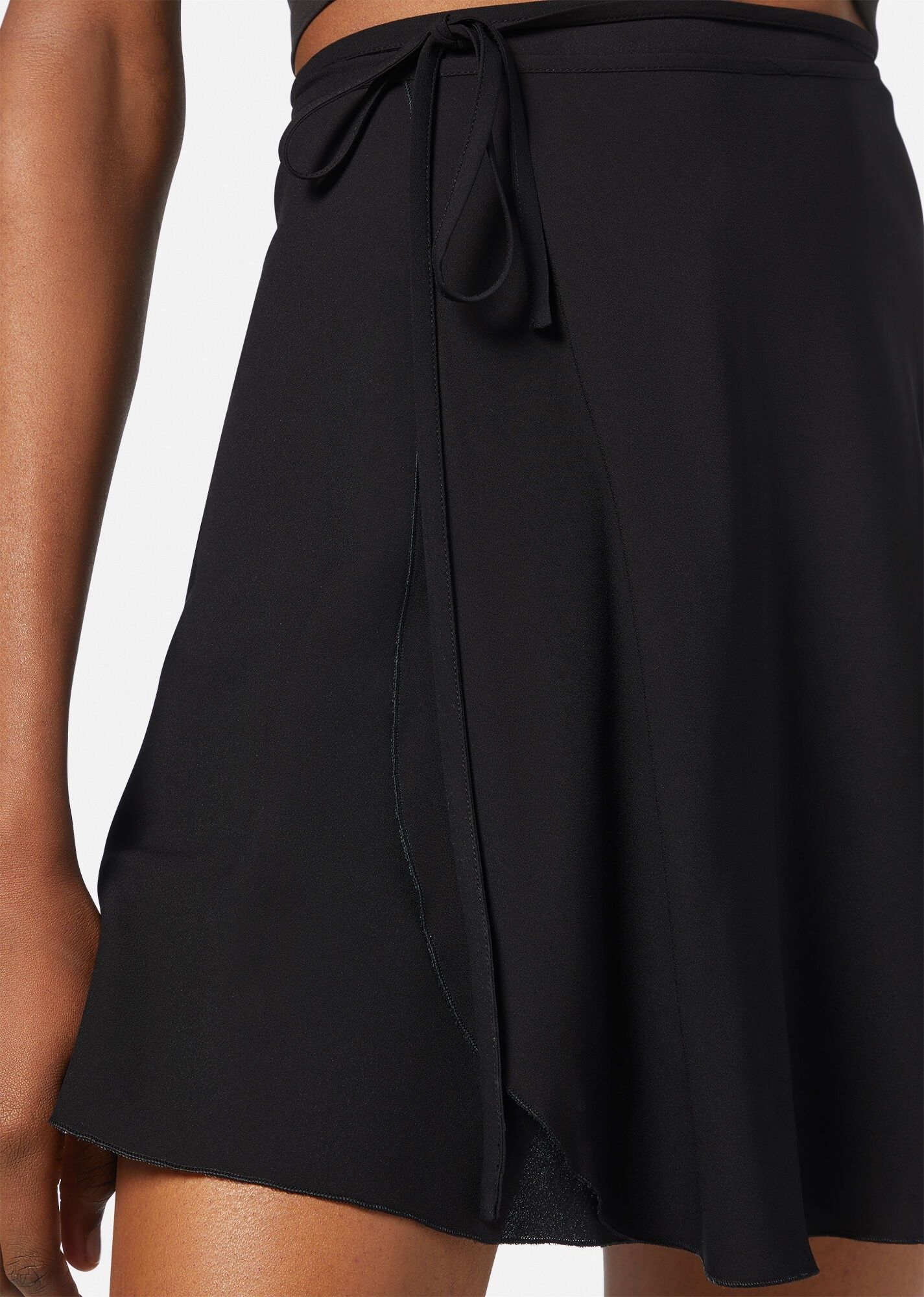 Tie-Wrapped Mini Skirt - 5