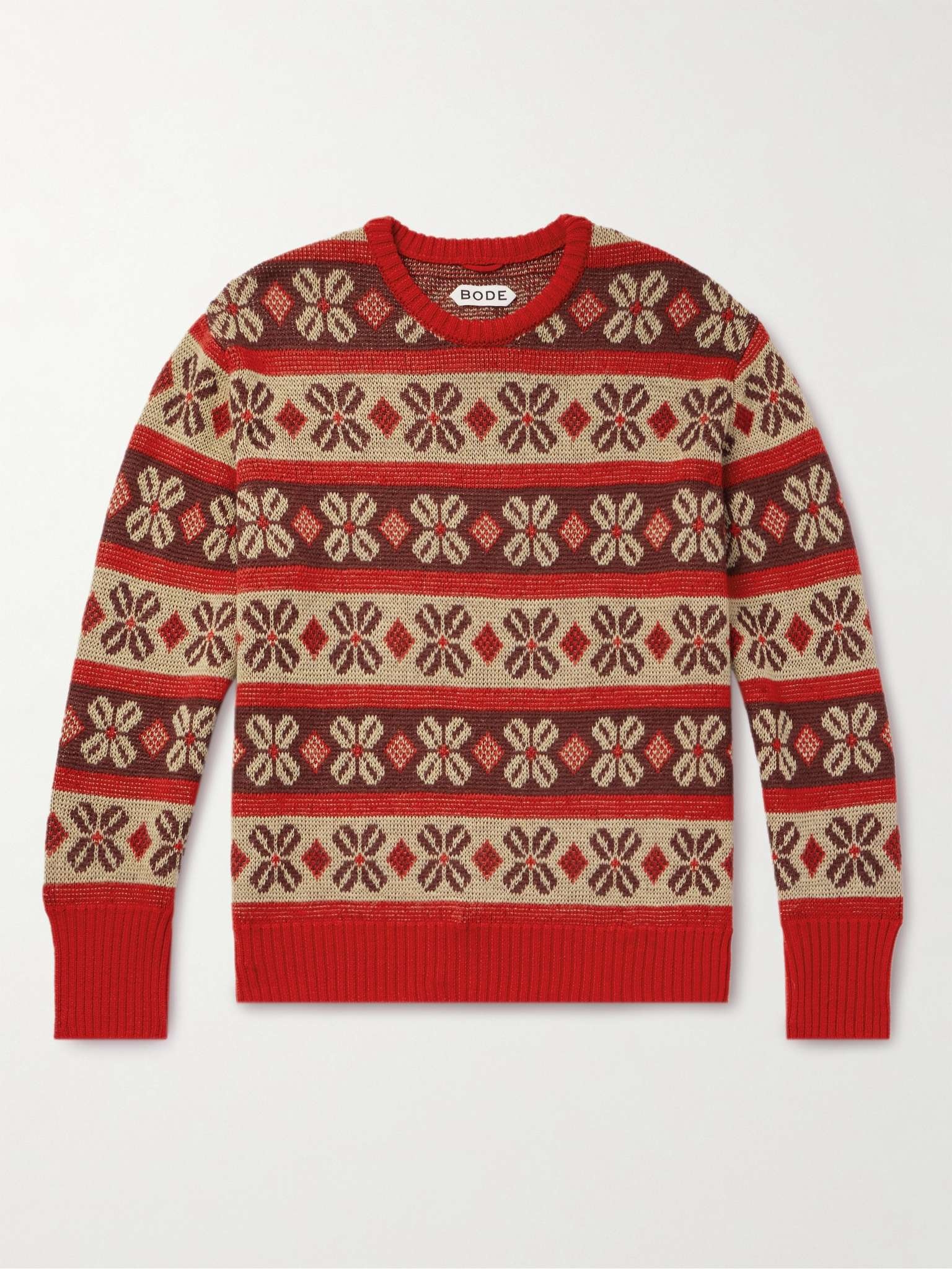 Begonia Wool-Jacquard Sweater - 1