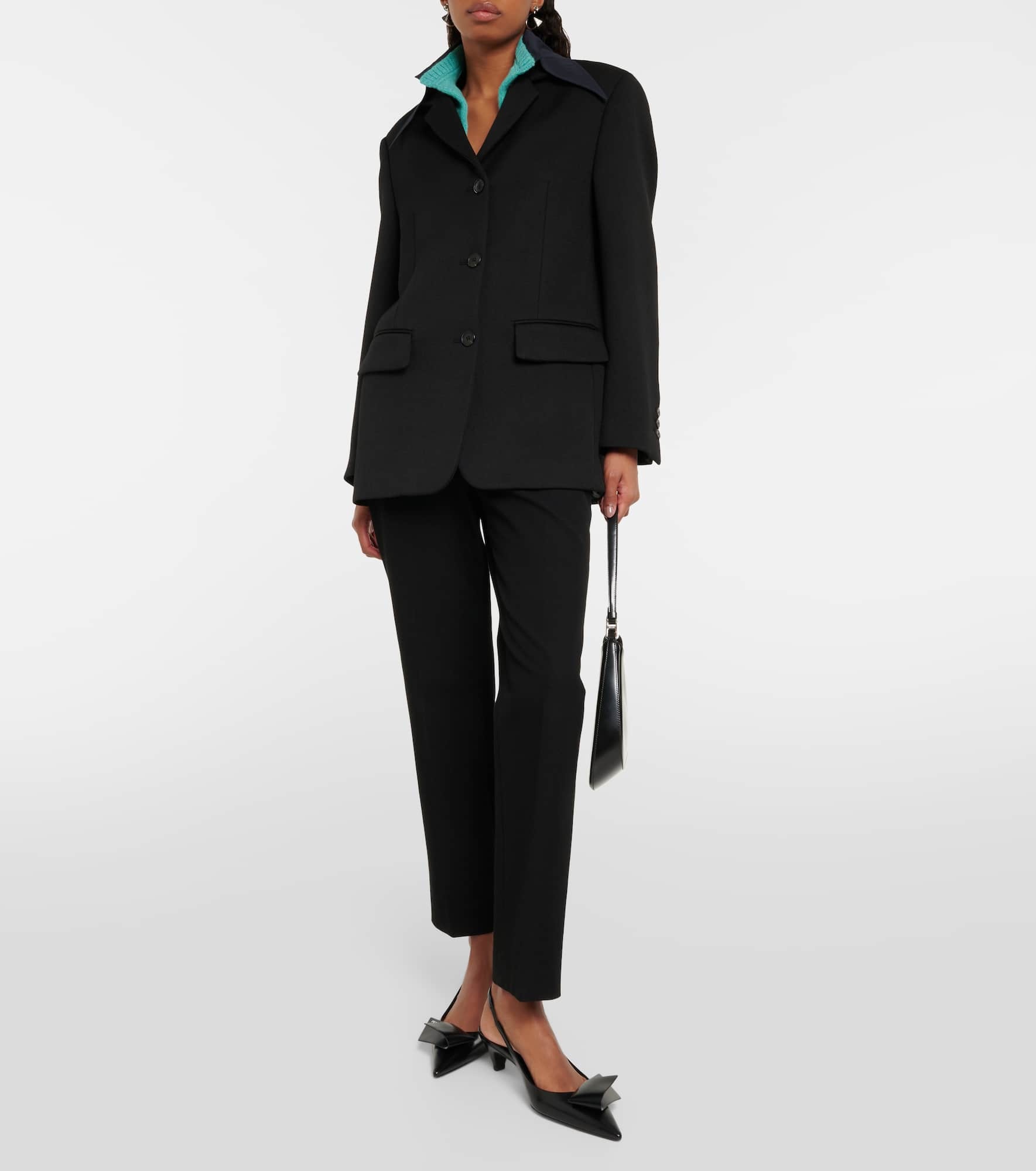 Wool gabardine blazer - 2