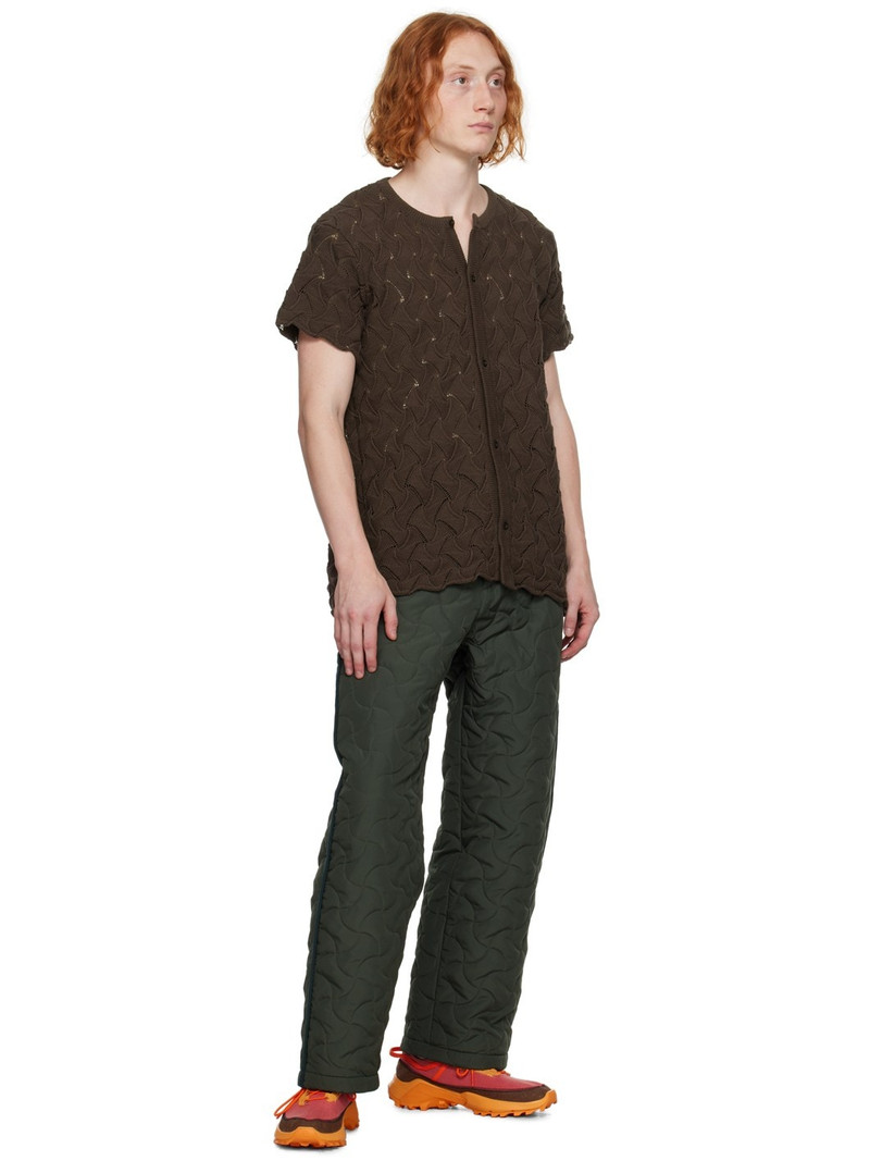 ROBYN LYNCH Khaki Quilted Trousers outlook