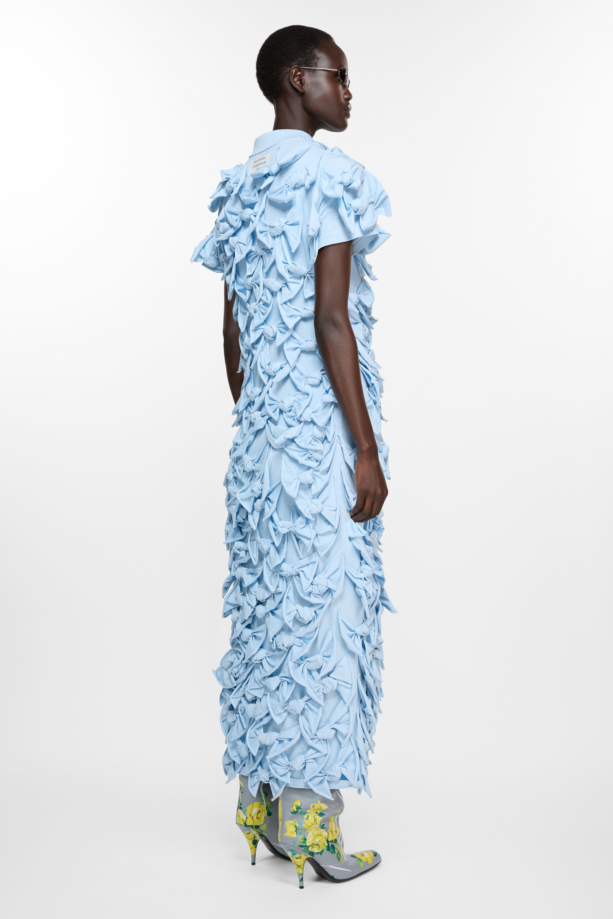 Bow dress - Light blue - 3