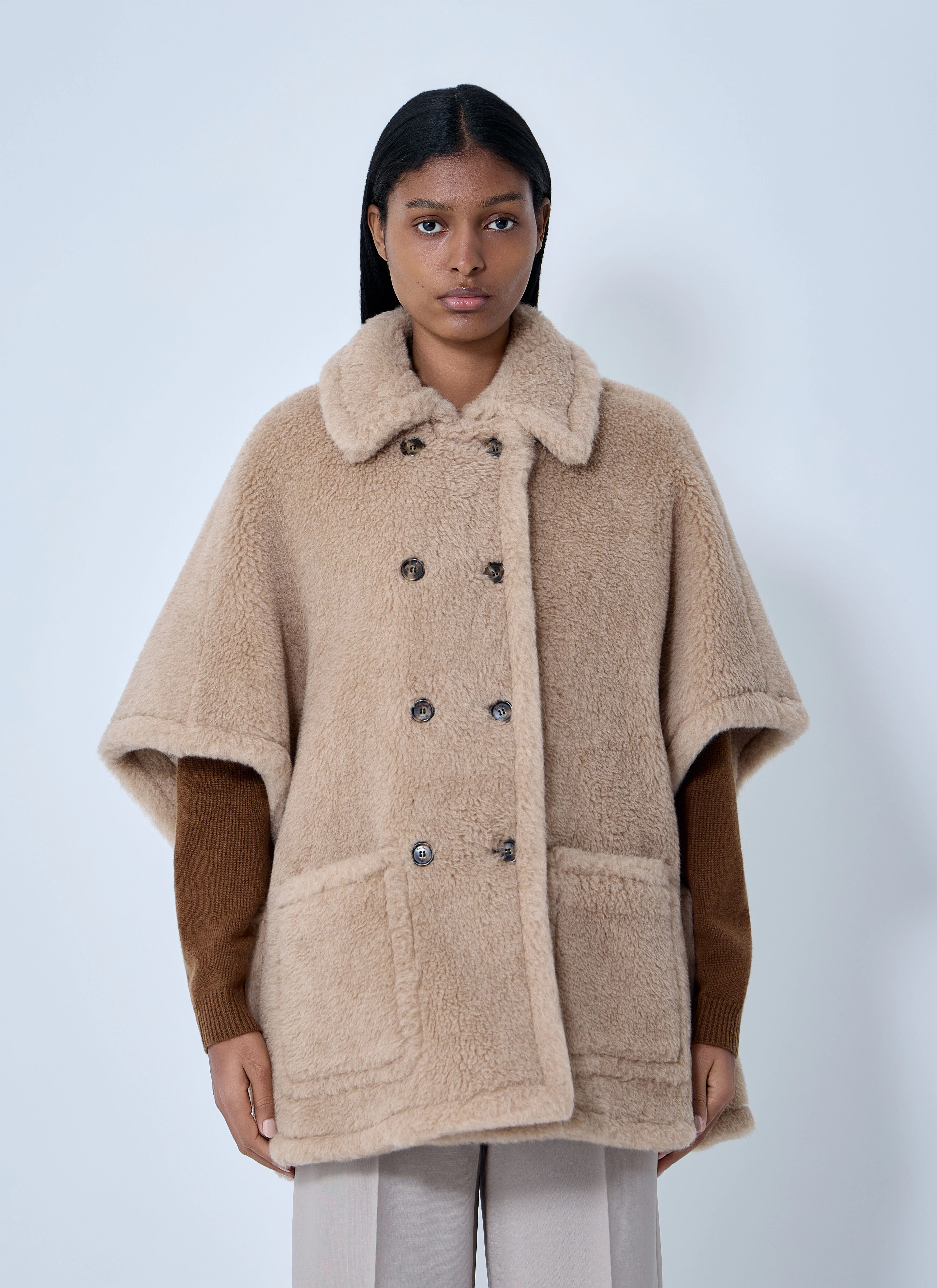 Shearling Cape - 1