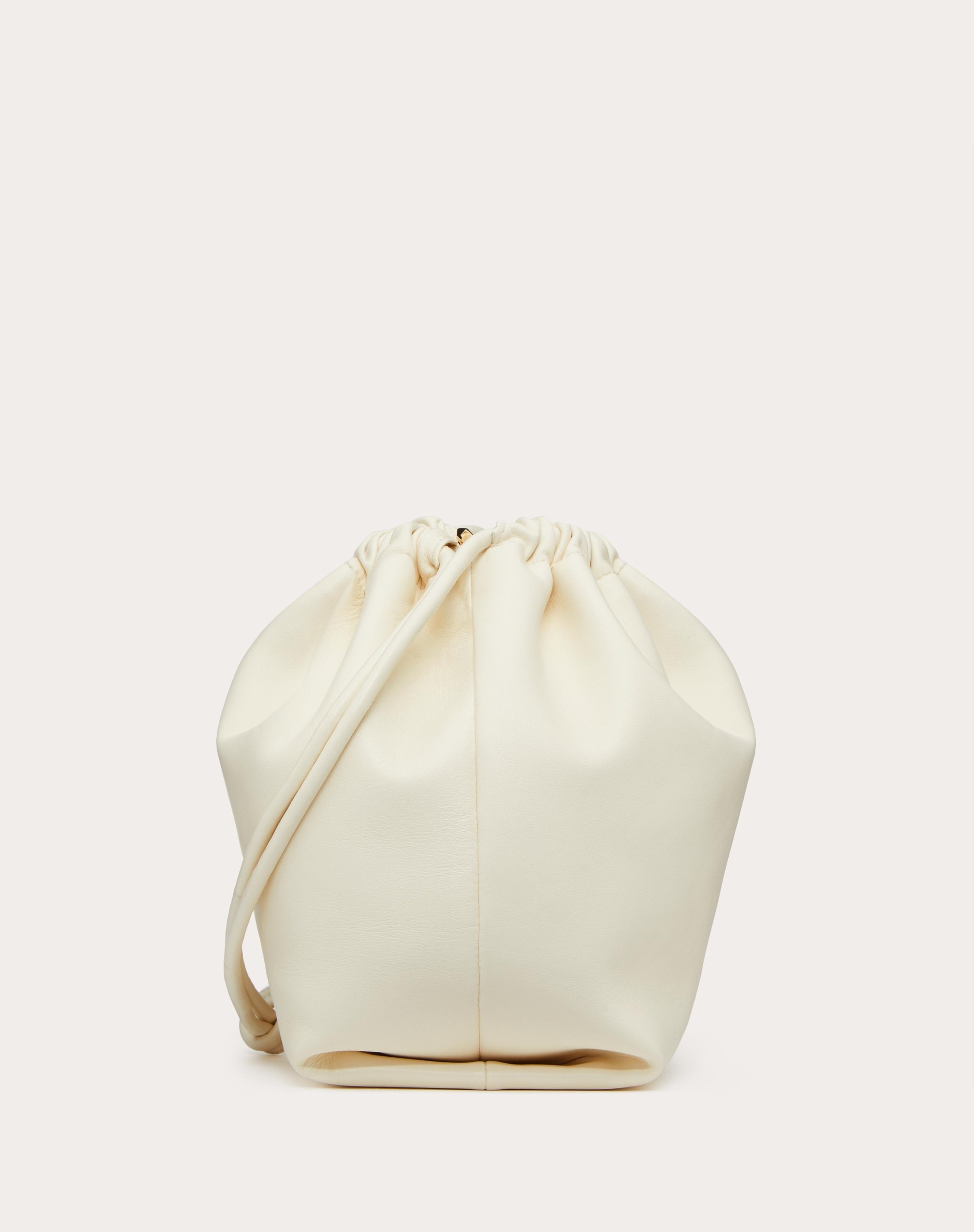 VLOGO POUF NAPPA LEATHER POUCH - 5