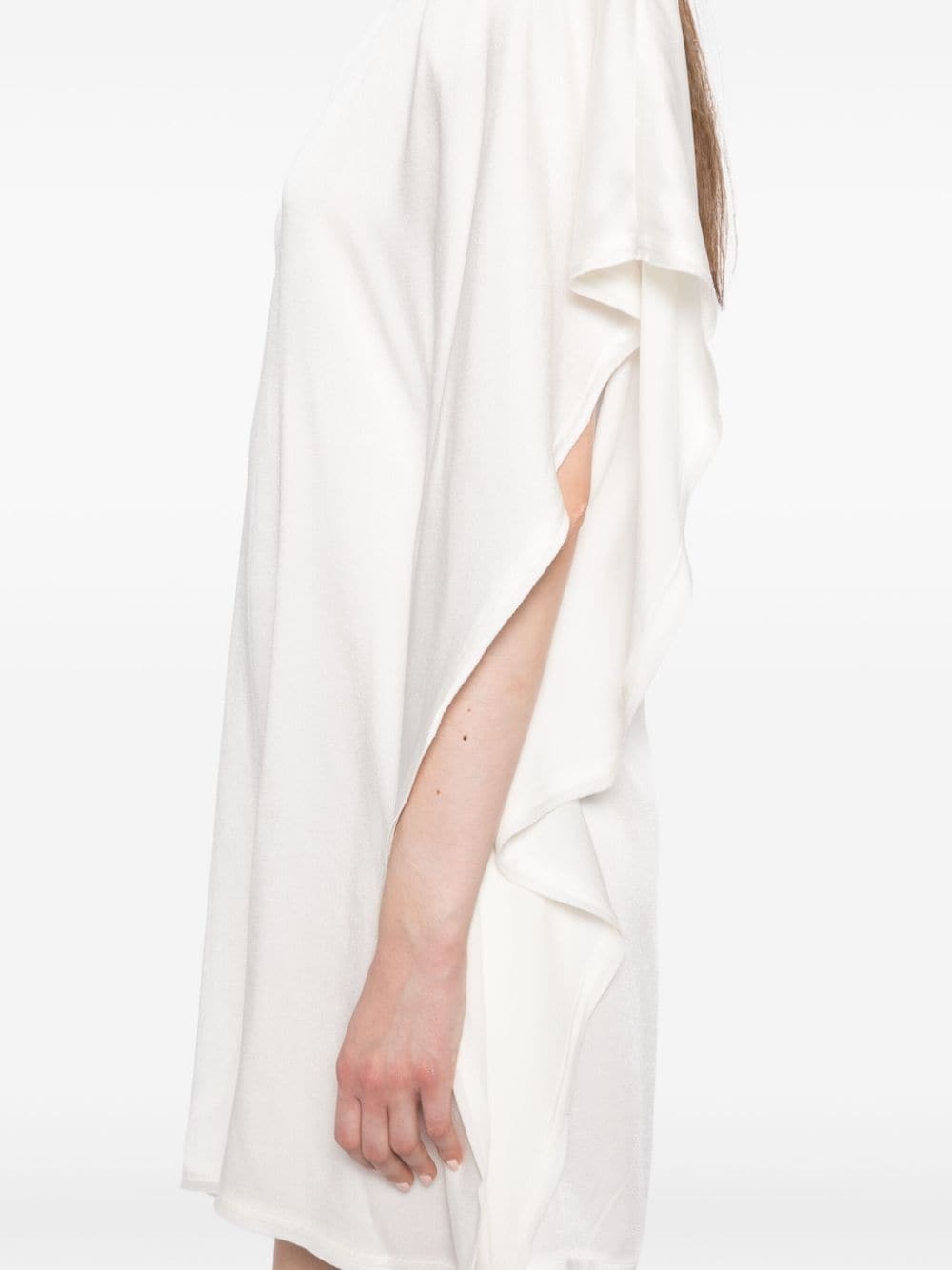 drape sleeve mini dress - 5