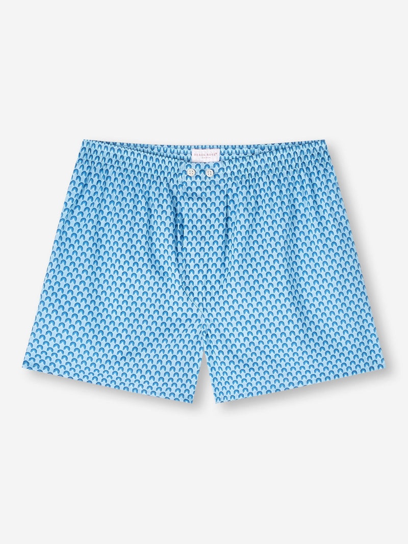 Men's Classic Fit Boxers Ledbury 65 Cotton Batiste Blue - 1