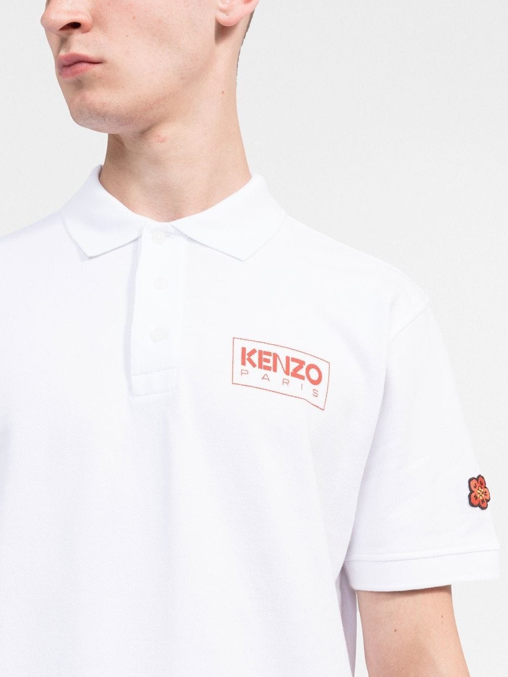 logo-print piqué polo shirt - 5