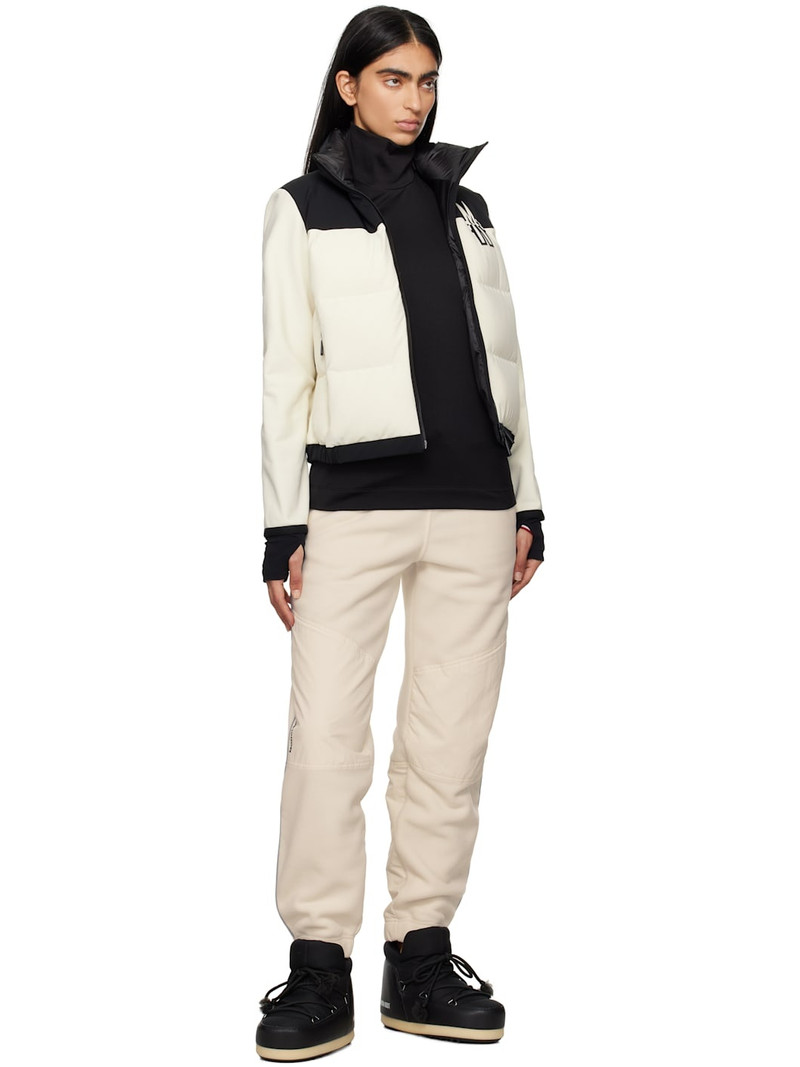 Moncler Grenoble Off-White & Black Maglia Down Jacket outlook