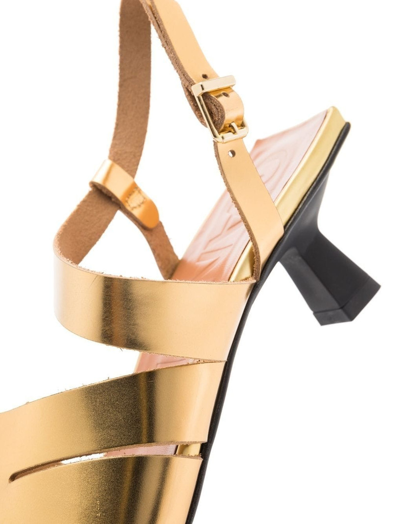 GANNI XX square-toe sandals outlook