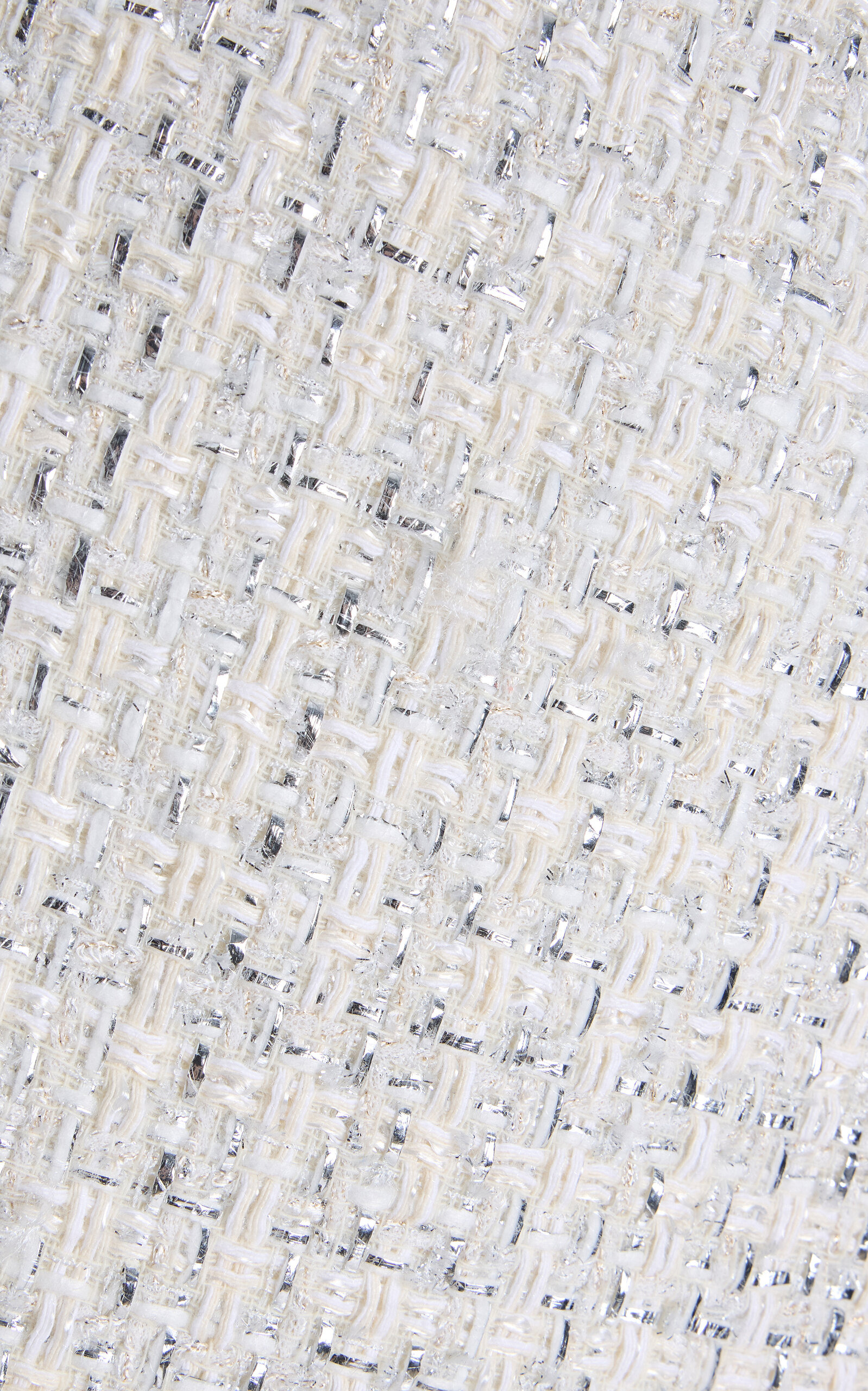 Mid-Rise Tweed Maxi Skirt ivory - 7
