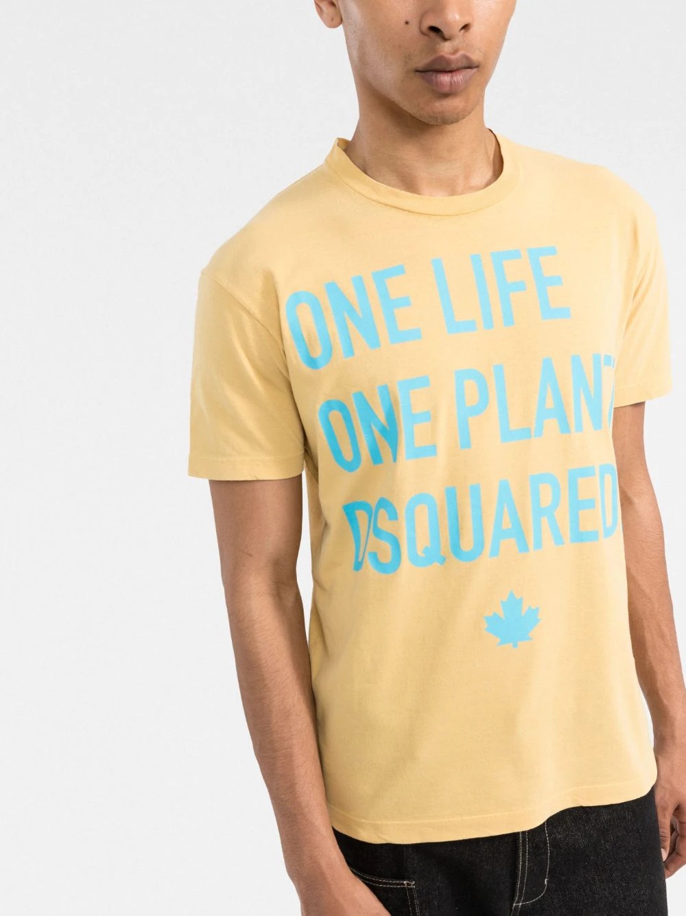 slogan-print cotton T-shirt - 3