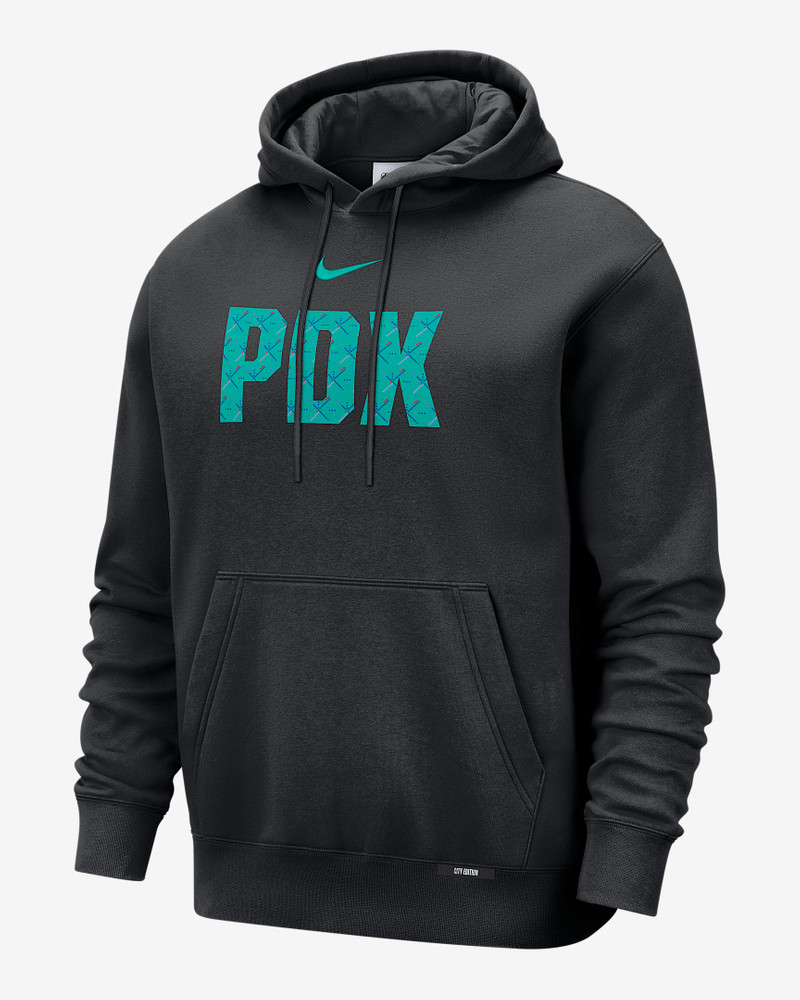 Portland Trail Blazers City Edition Men's Nike Basketball Club Pull-Over Hoodie 1
