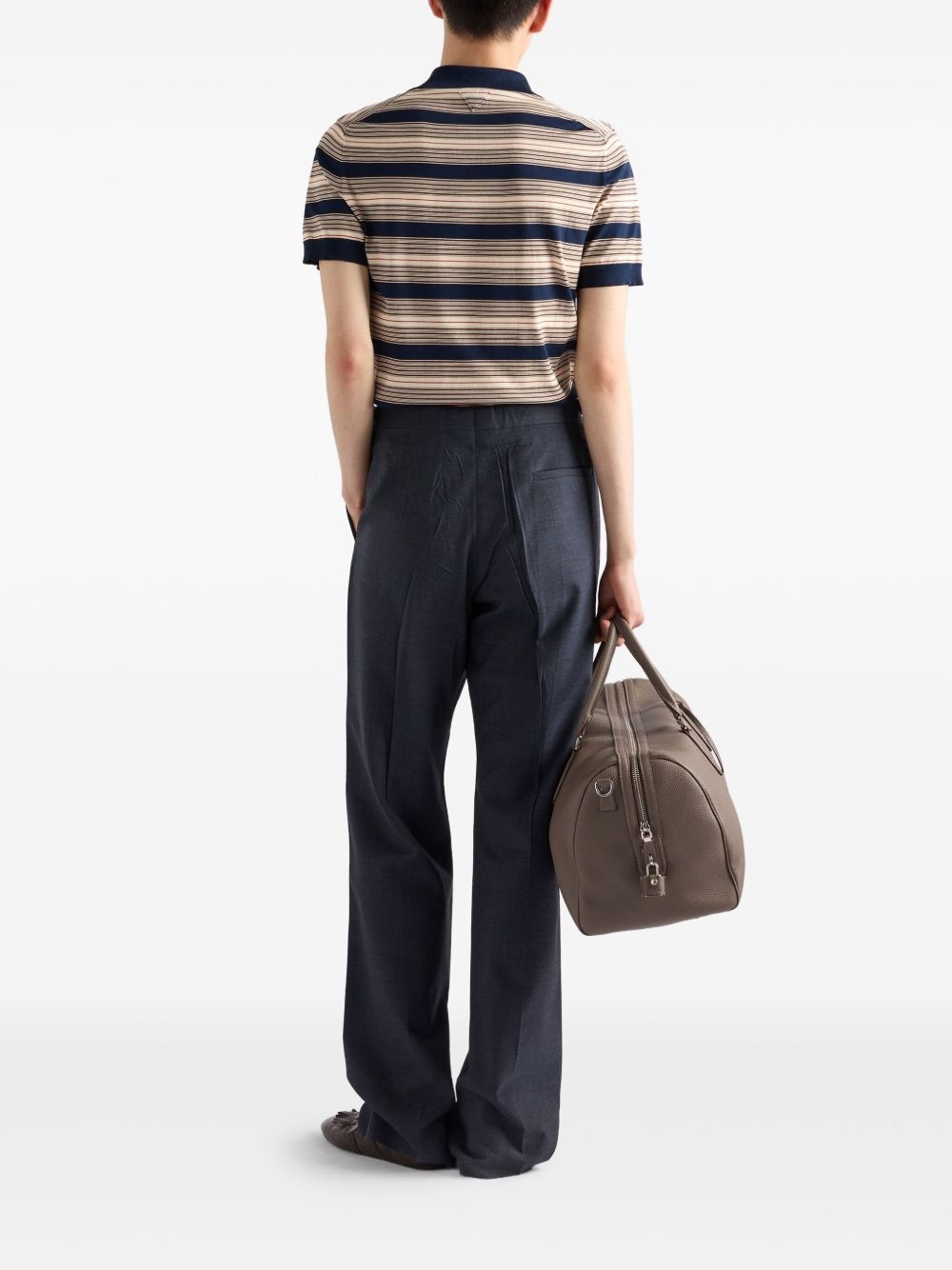 Striped cotton polo shirt - 3