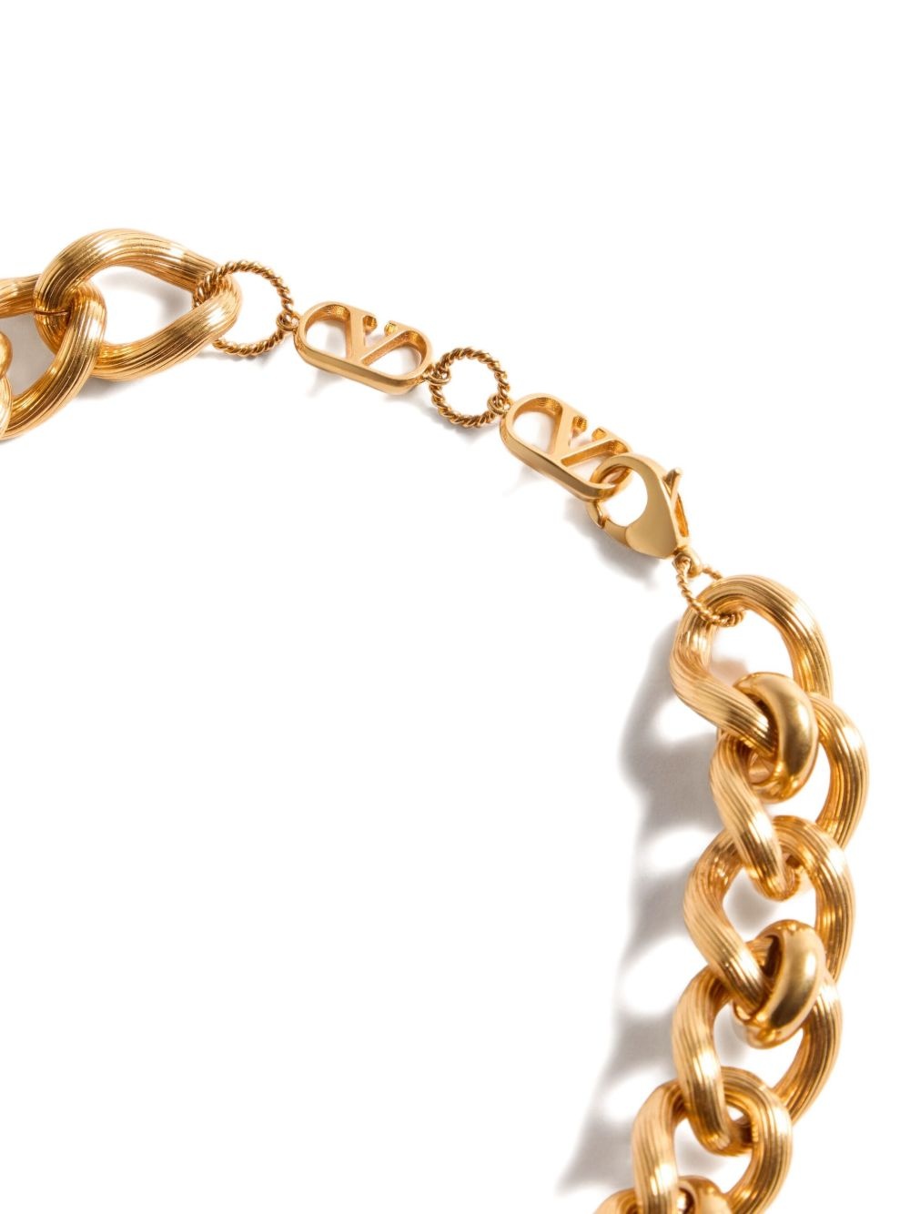 heart charm gold-tone necklace - 4