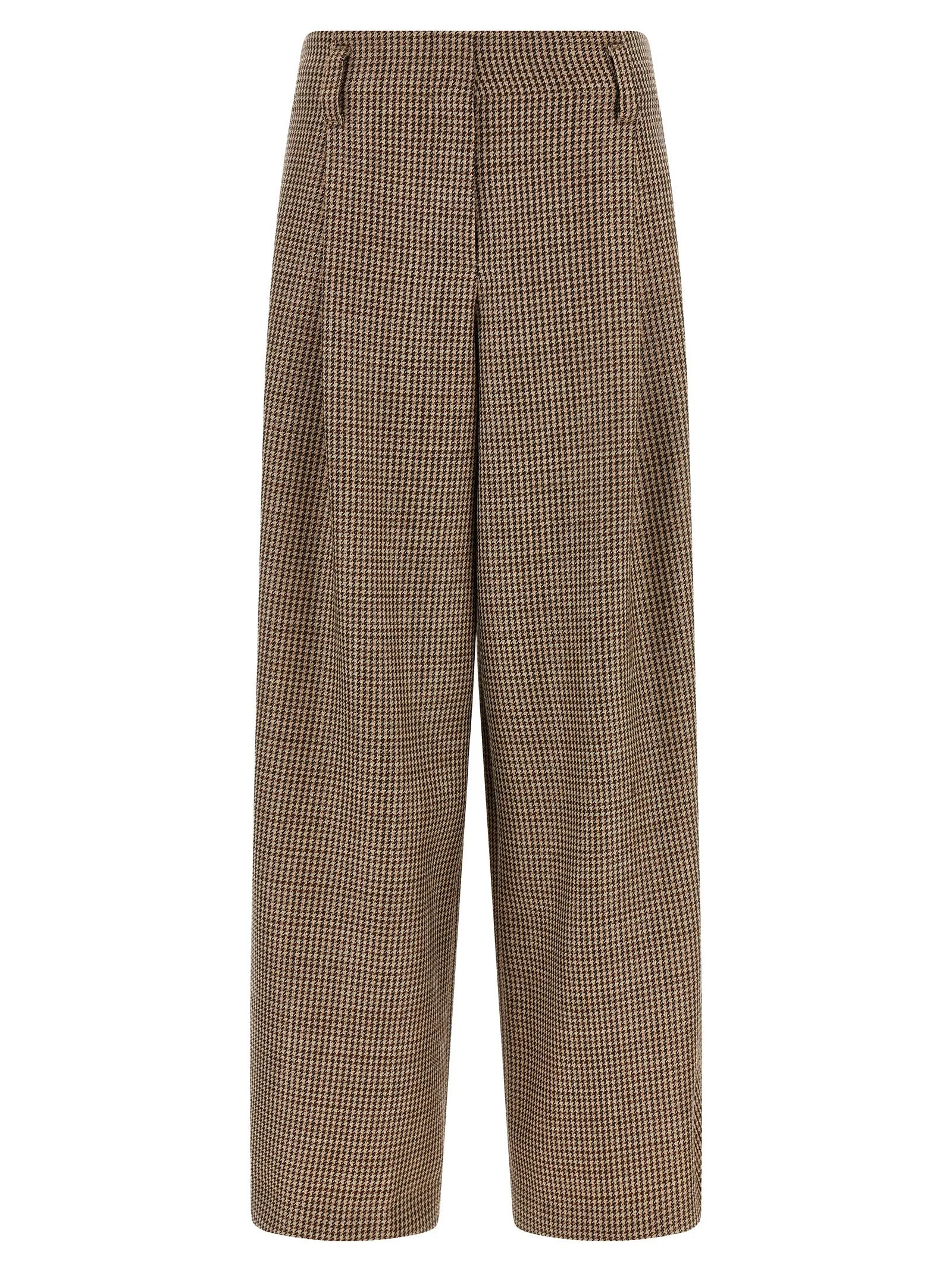Brunello Cucinelli Women Prince Of Wales Lamé Pants - 1