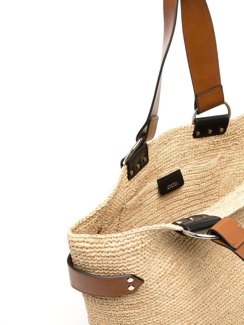 Bahiba raffia shoulder bag - 4