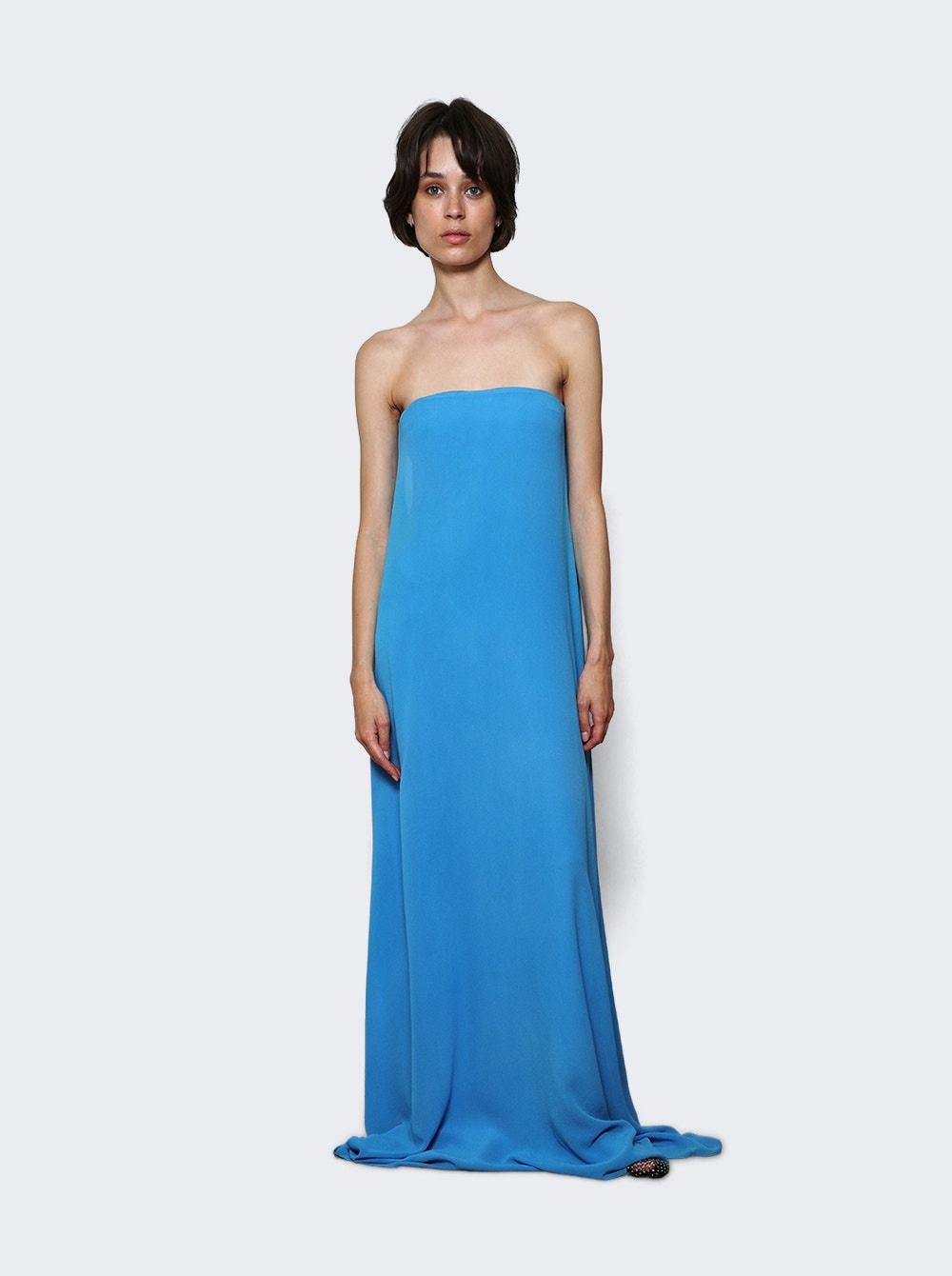 Floating Strapless Gown Boston Blue - 2