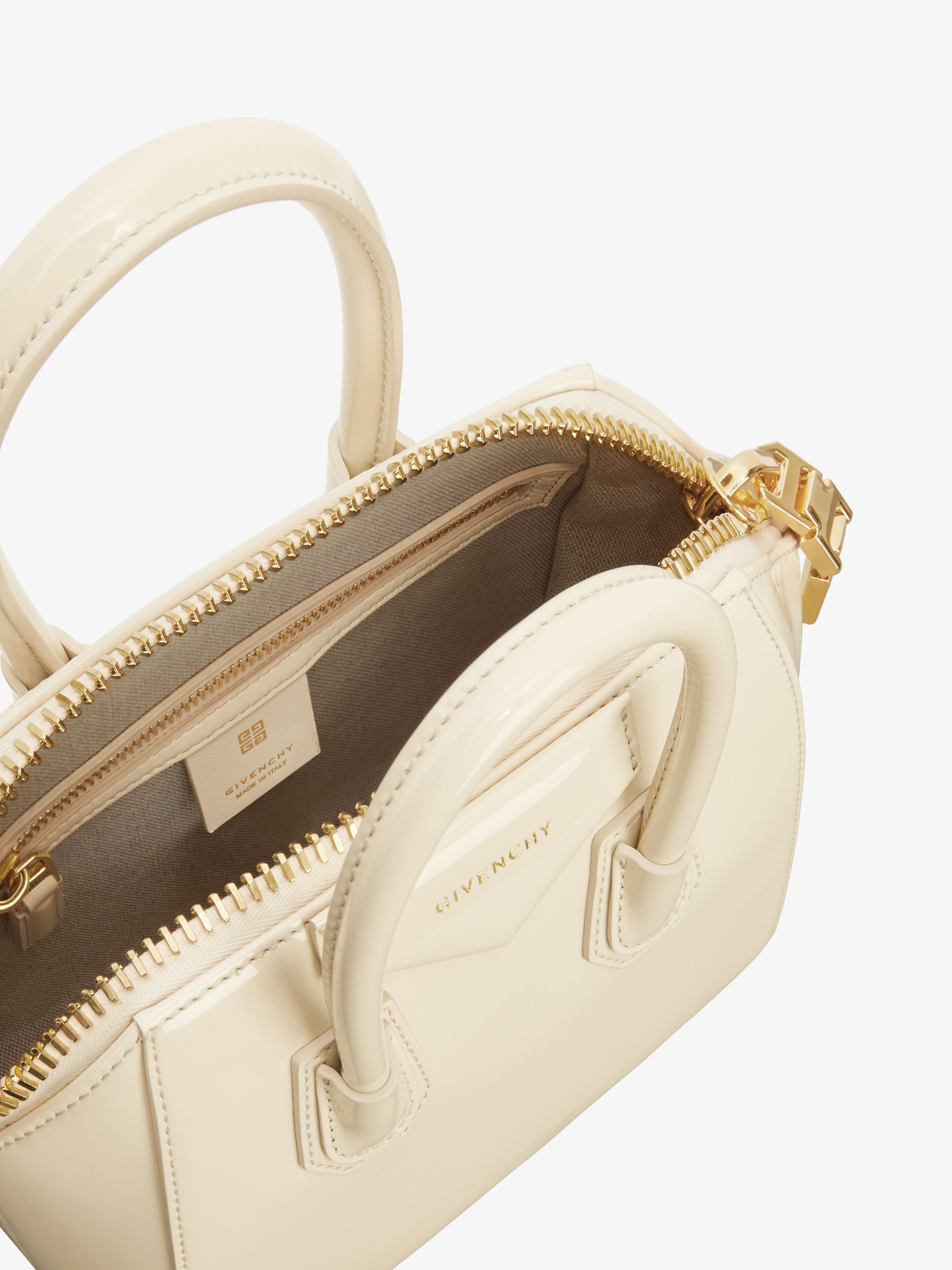 MINI ANTIGONA BAG IN PATENT LEATHER - 5