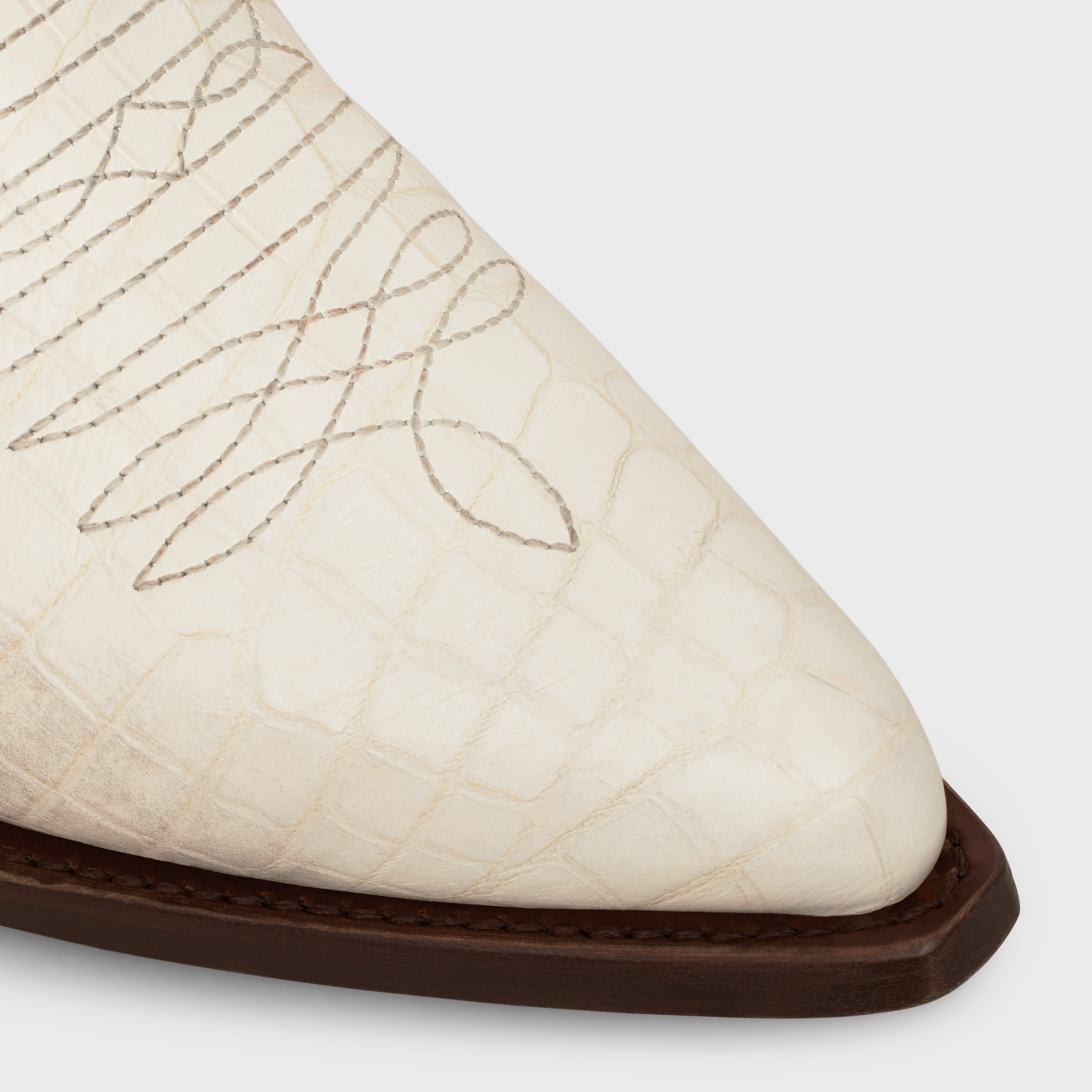 CELINE LEON CHELSEA BOOT in CROCODILE STAMPED CALFSKIN - 4