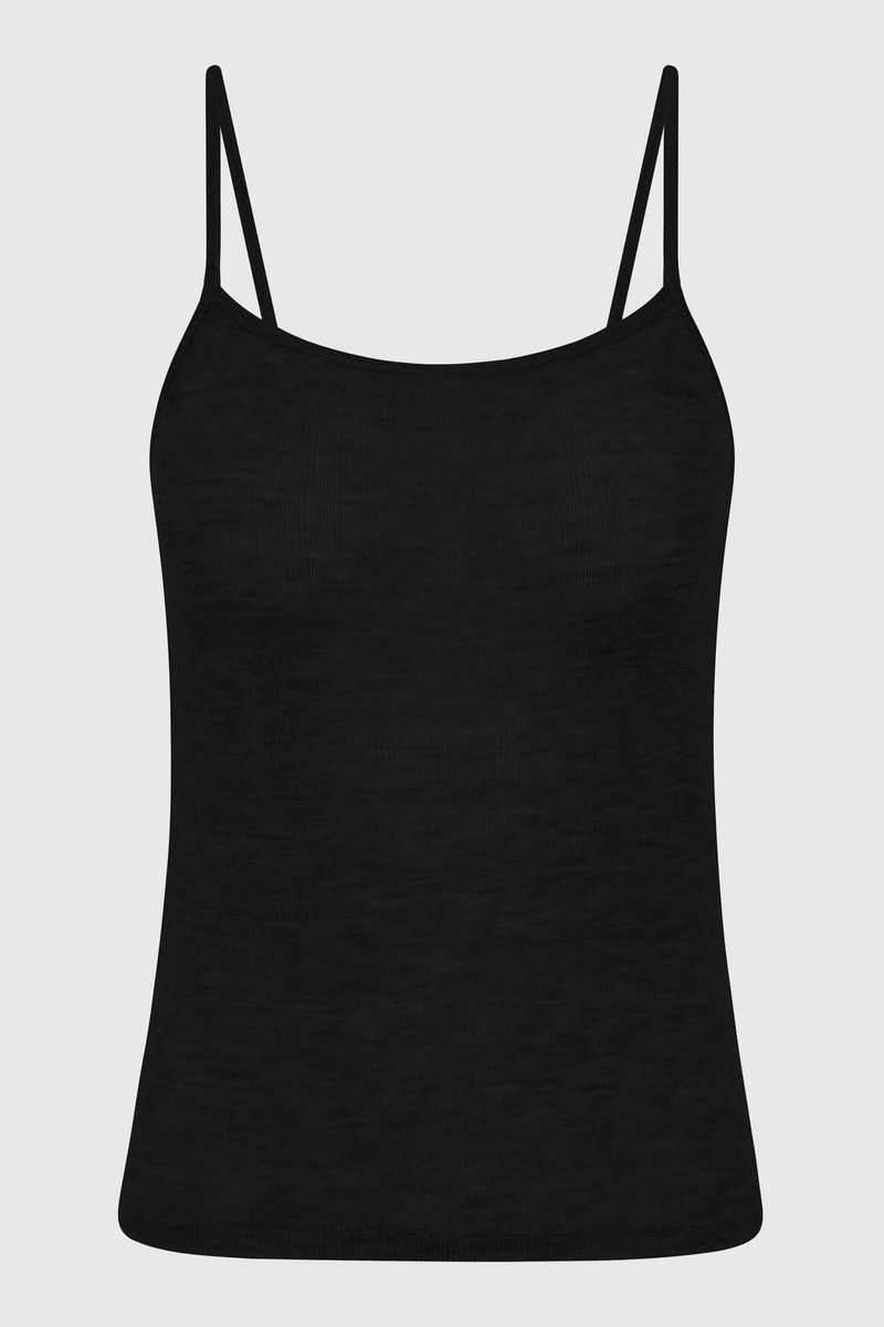 Baby Wool Cami - Black 1
