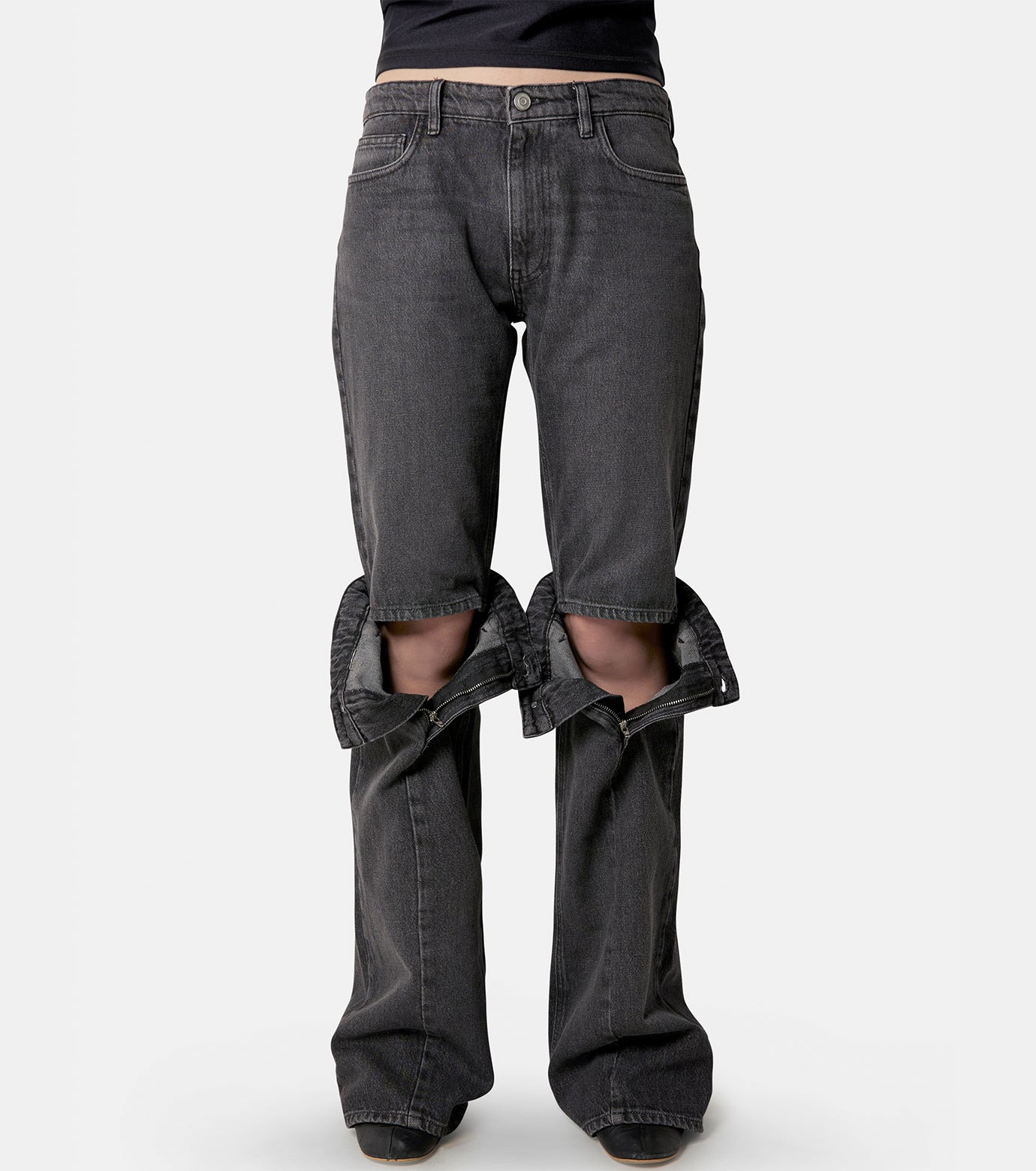 Open Knee Jeans - 2