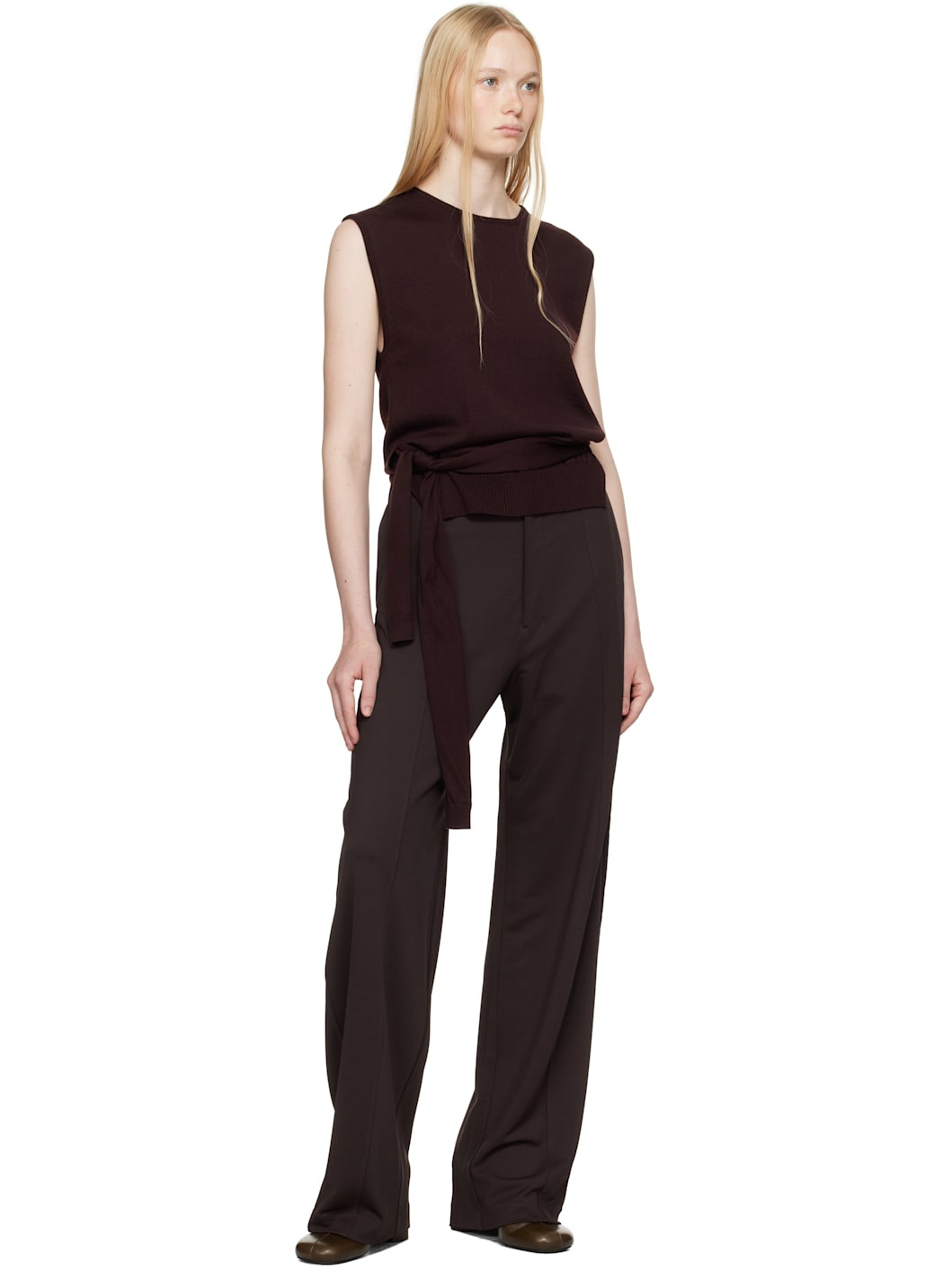 Brown Relaxed Volume Trousers - 4