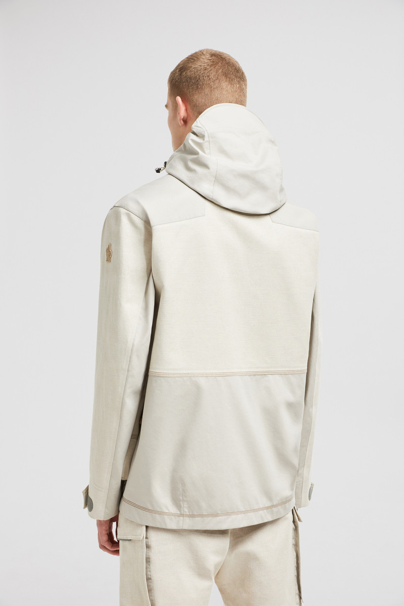 Spur Hooded Linen & Cotton Field Jacket 5