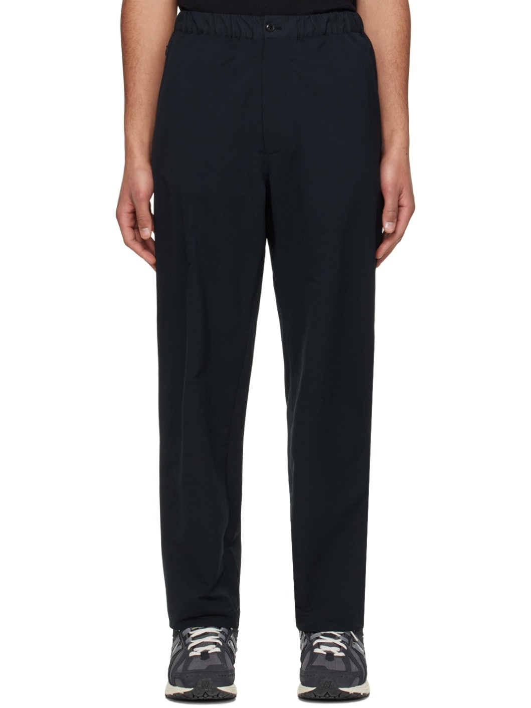 Black Wide Easy Trousers - 1