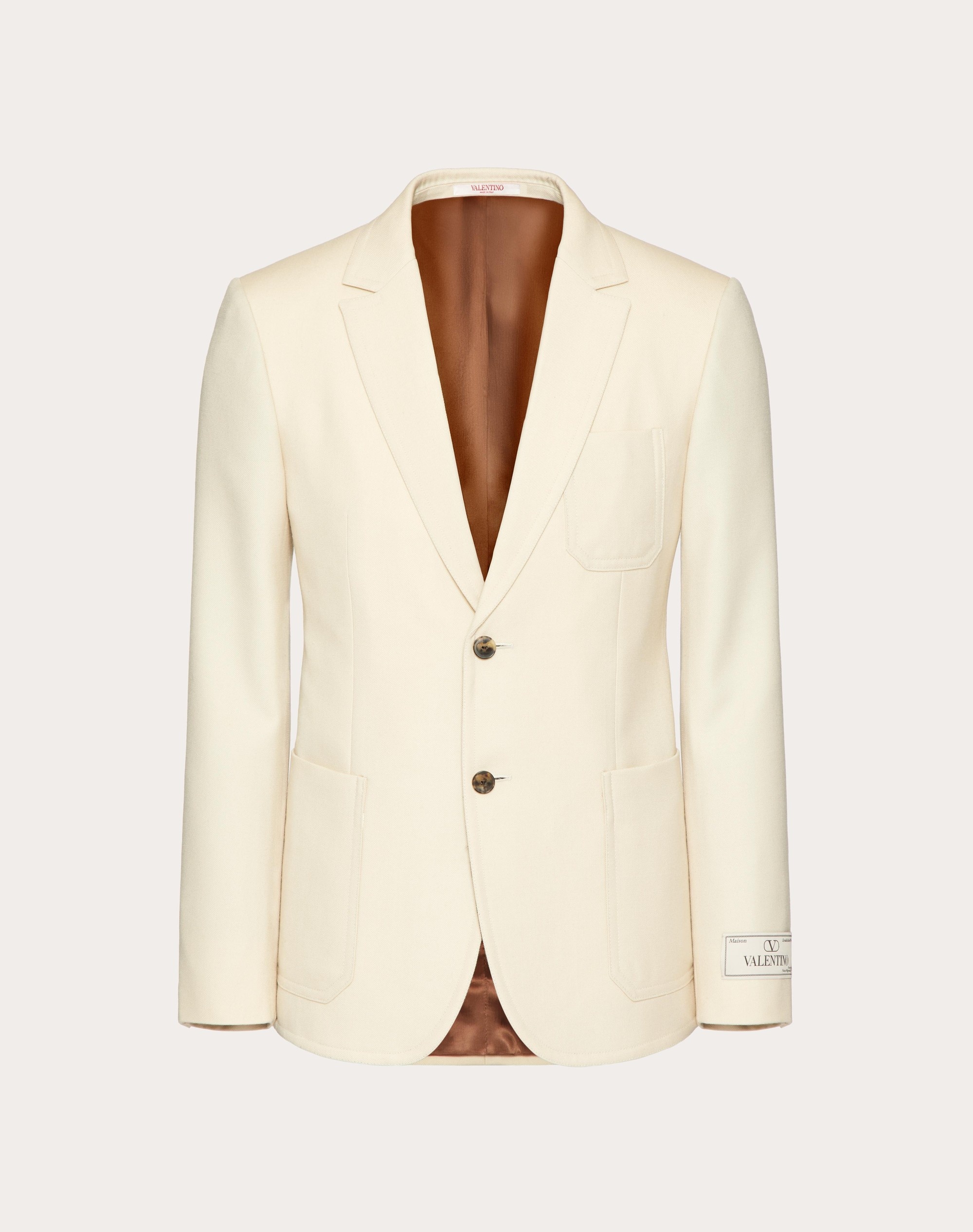 SINGLE-BREASTED WOOL JACKET WITH MAISON VALENTINO TAILORING LABEL - 1