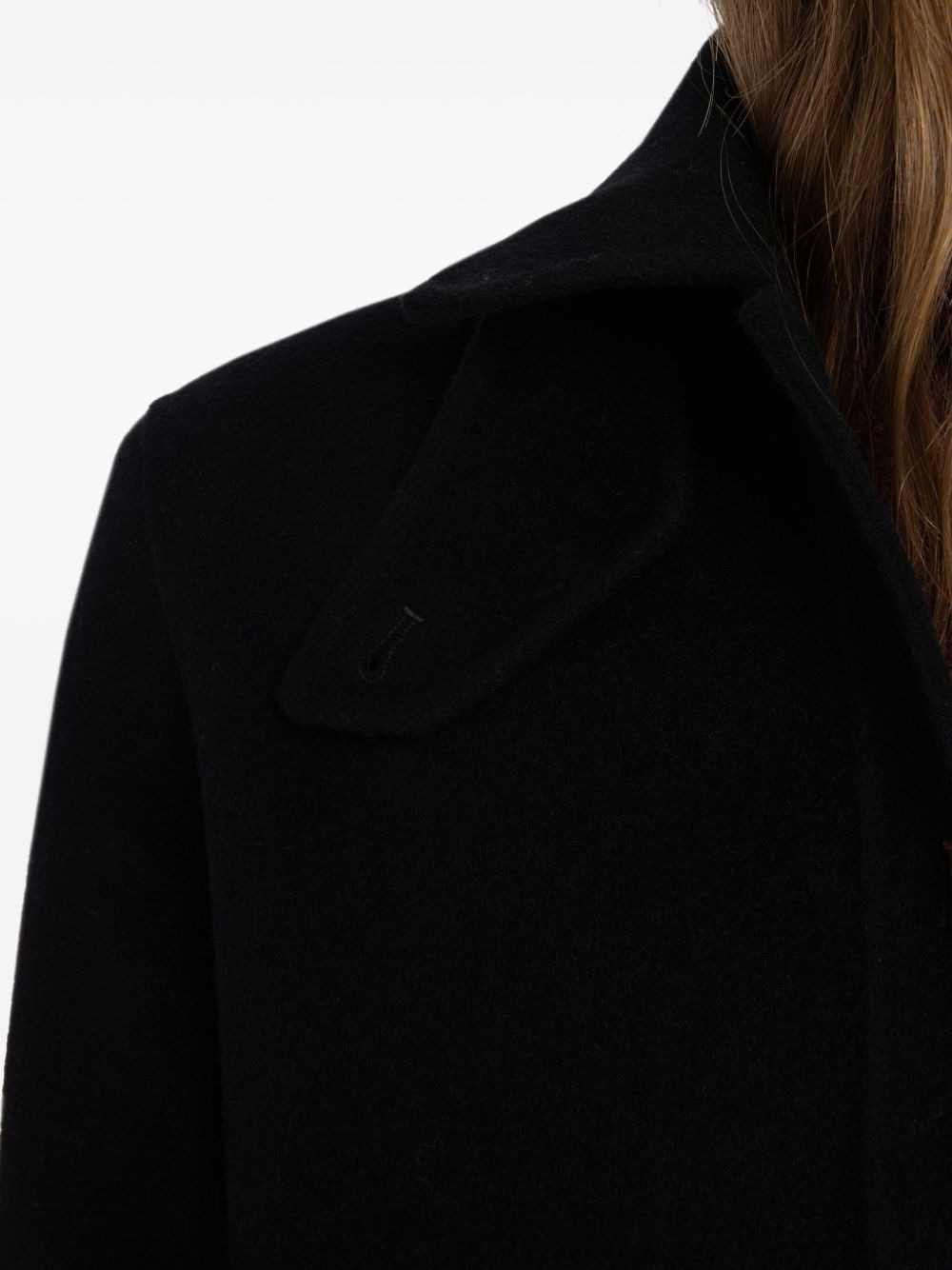 patch-pocket single-breasted coat - 5