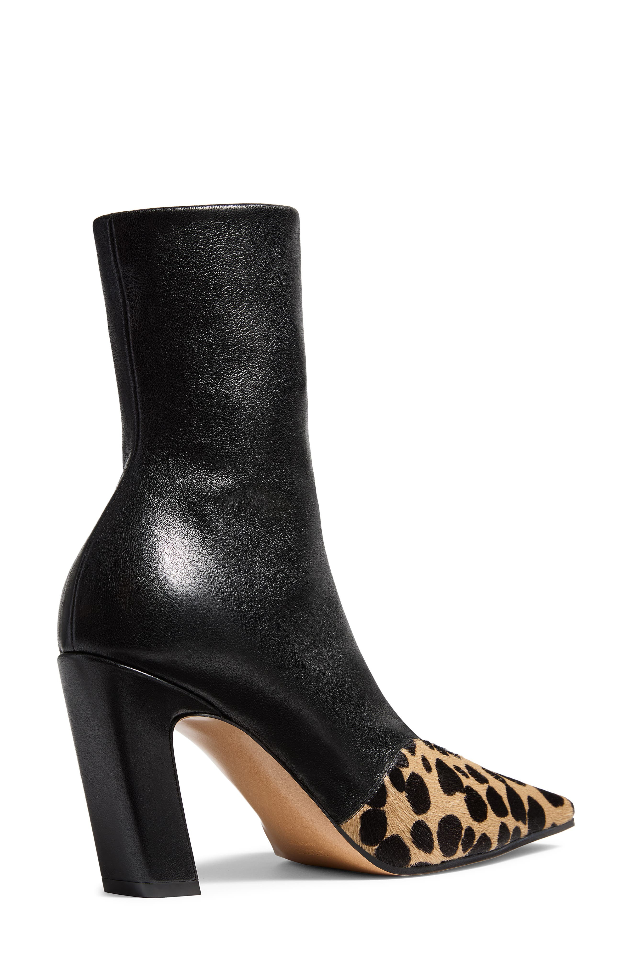 Khaite Nevada Square Toe Sock Bootie in Camel /Black at Nordstrom - 3