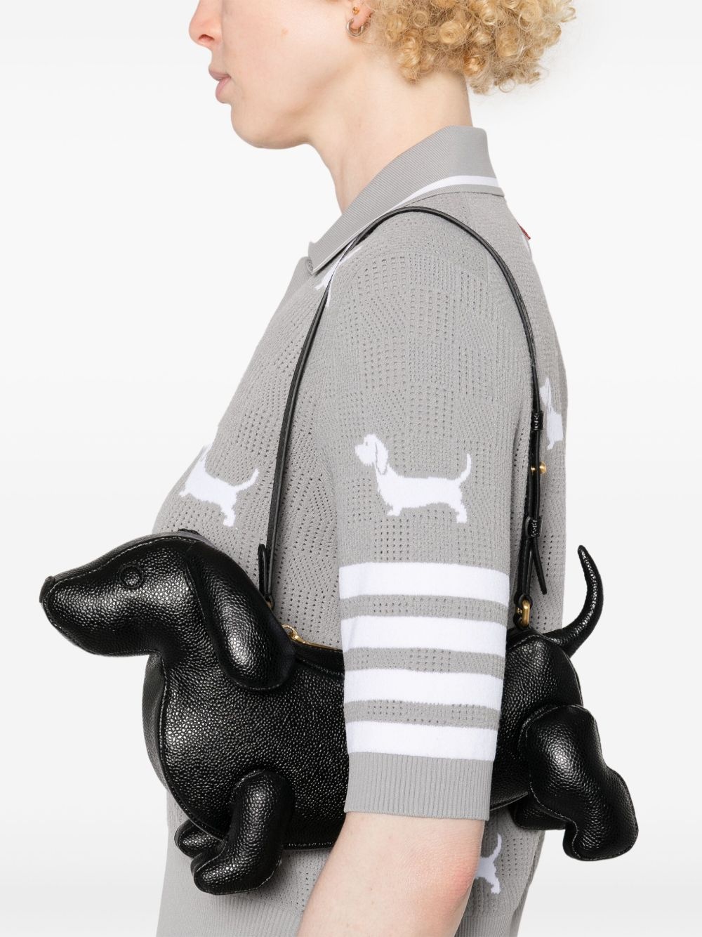 Hector intarsia-knit polo shirt - 5