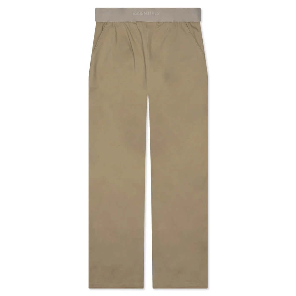 ESSENTIALS WOMEN'S RELAXED TROUSER - OAK - 1