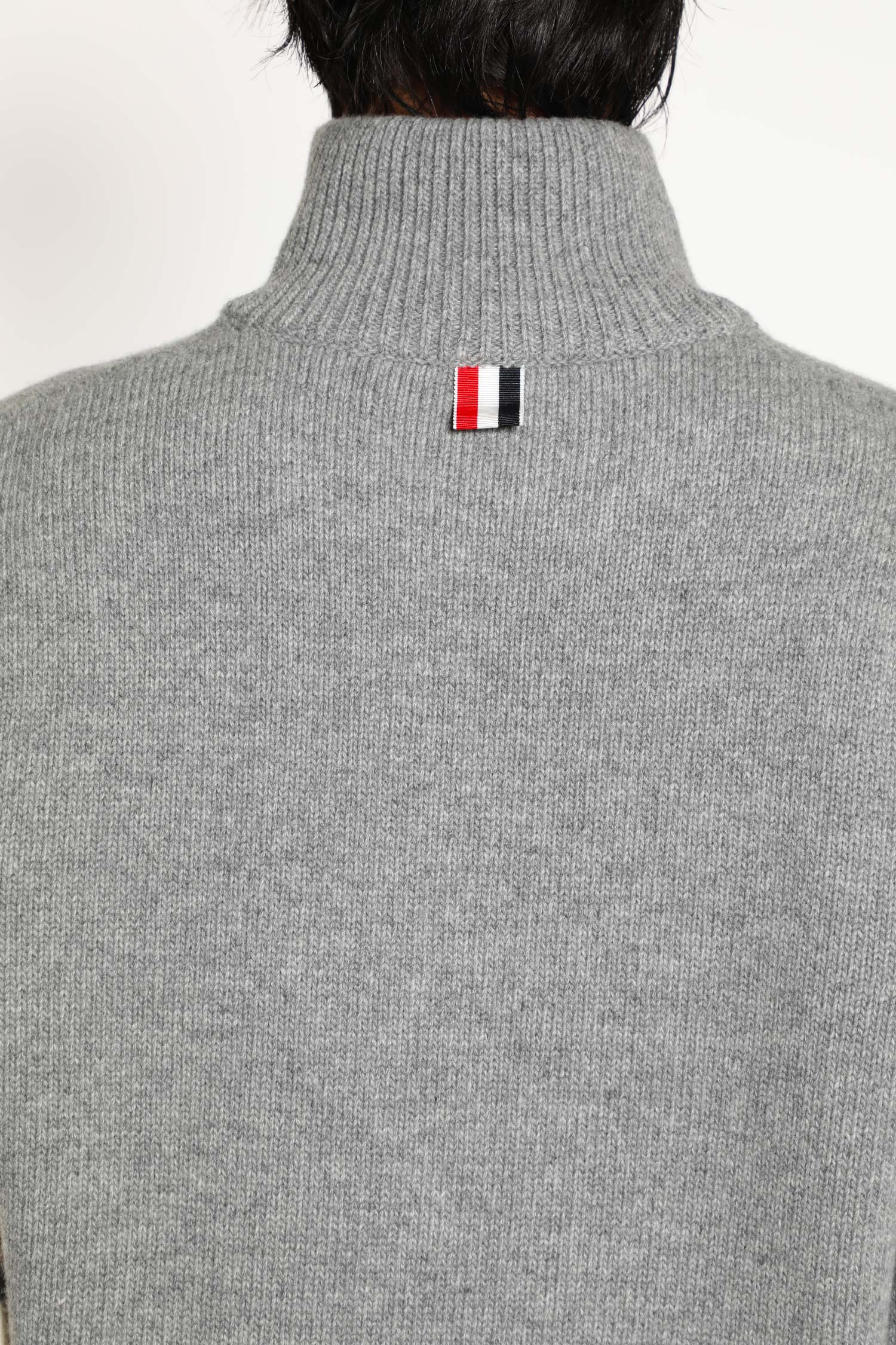 Funnel Neck Wool Quarter-zip - 4