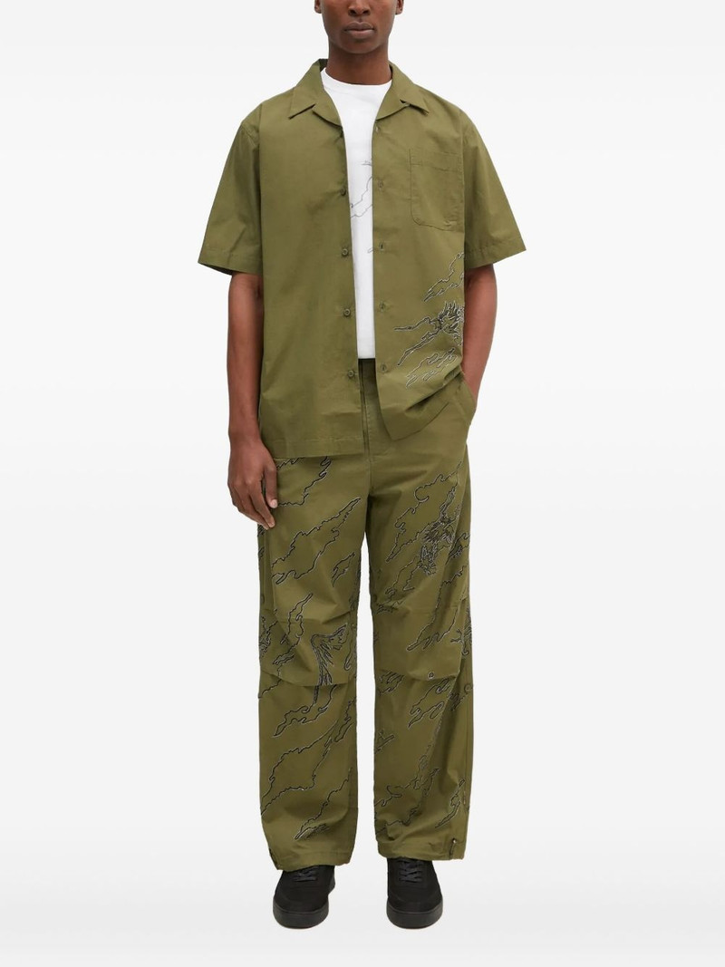 dragon-embroidered short-sleeve shirt 1