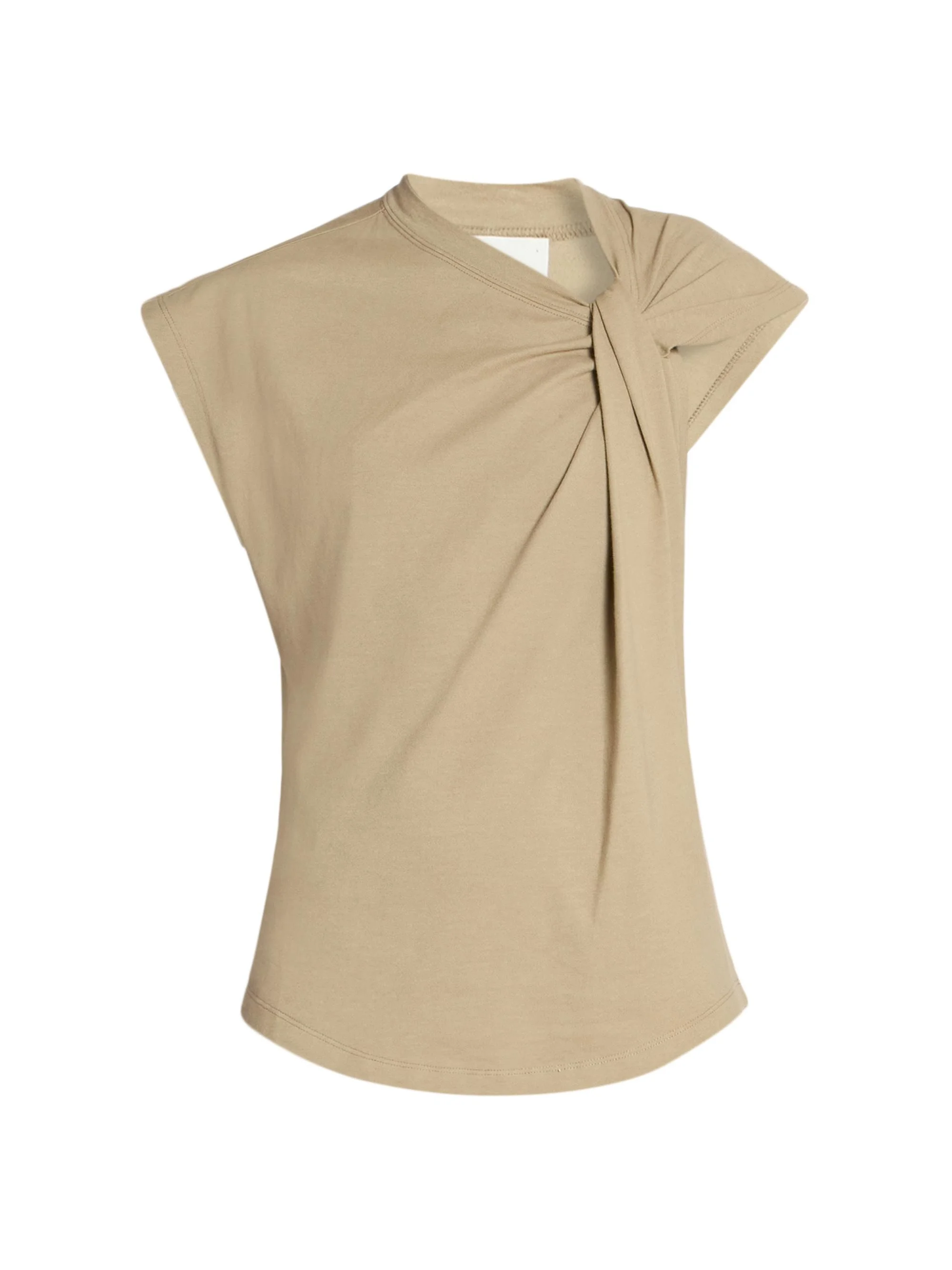 Women's Nayda Cotton Twist Top - Light Bronze - 1
