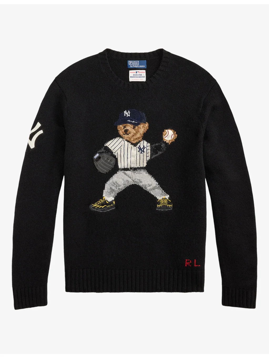 Yankees Bear Crewneck Wool Jumper - 1
