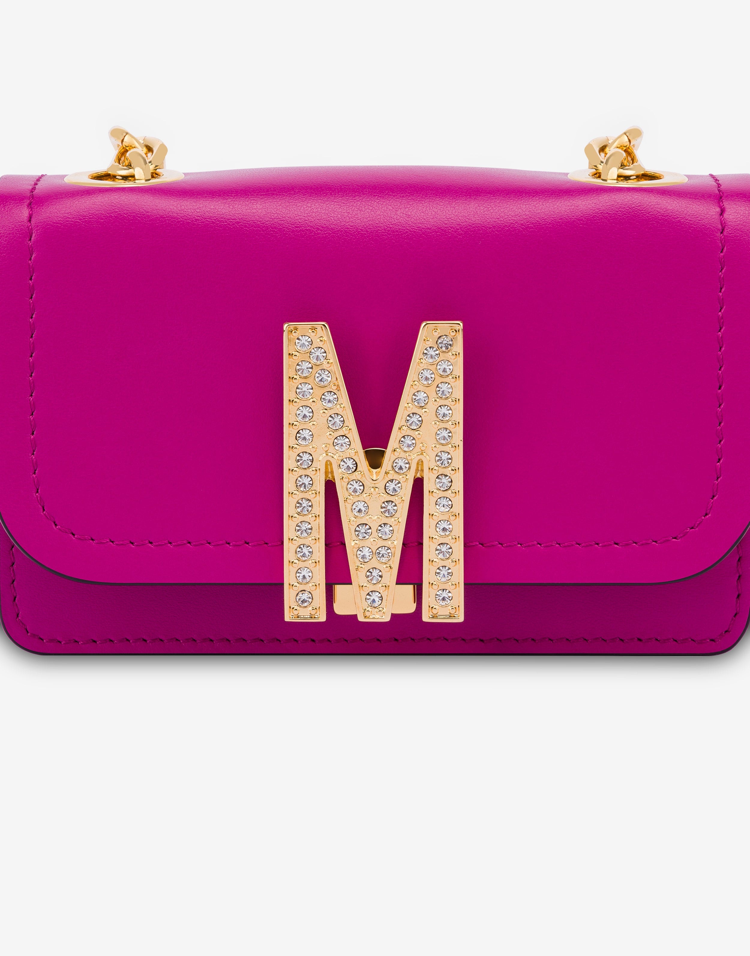 MINI M BAG WITH RHINESTONES - 4