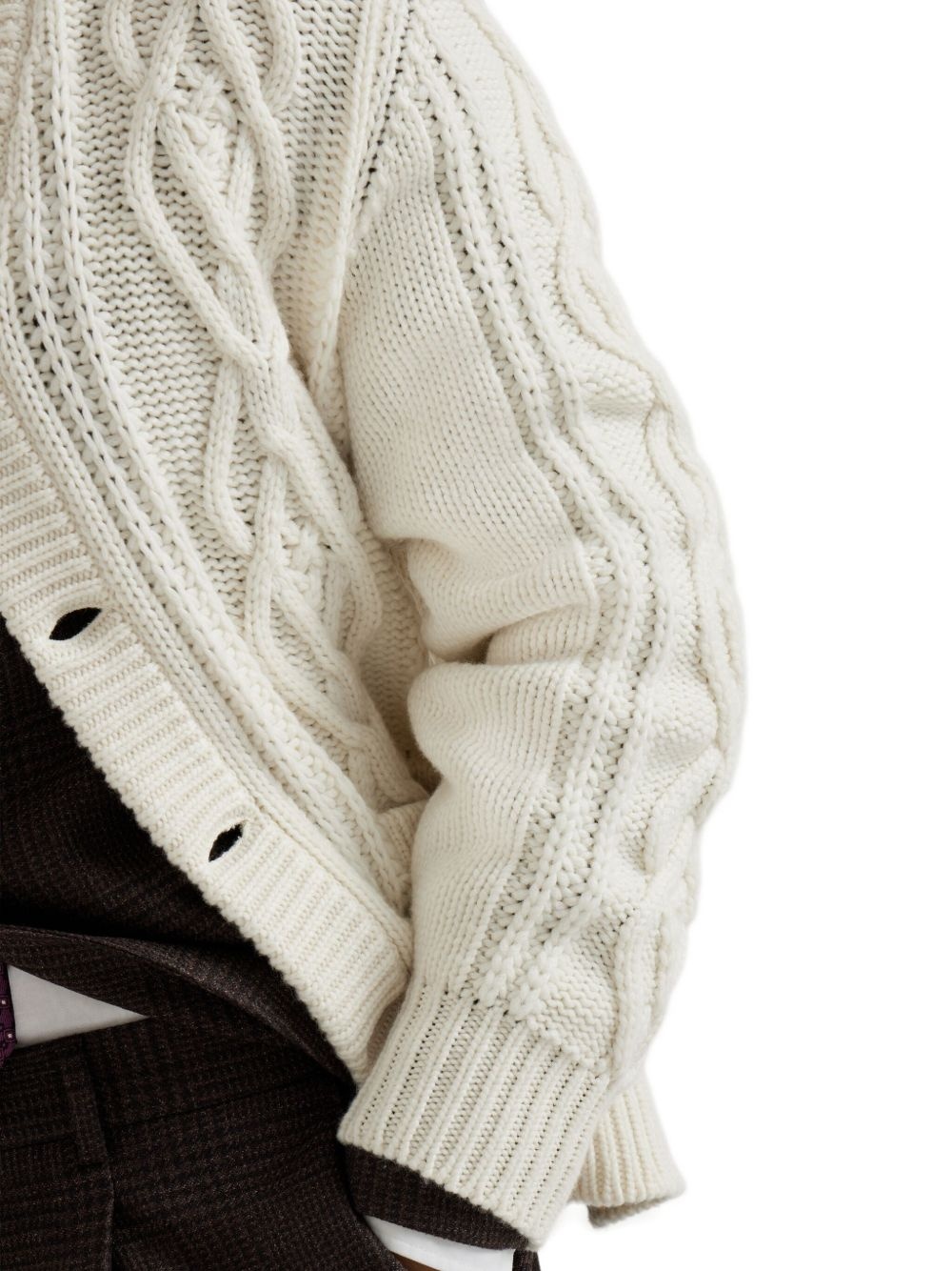 cable-knit cardigan - 5